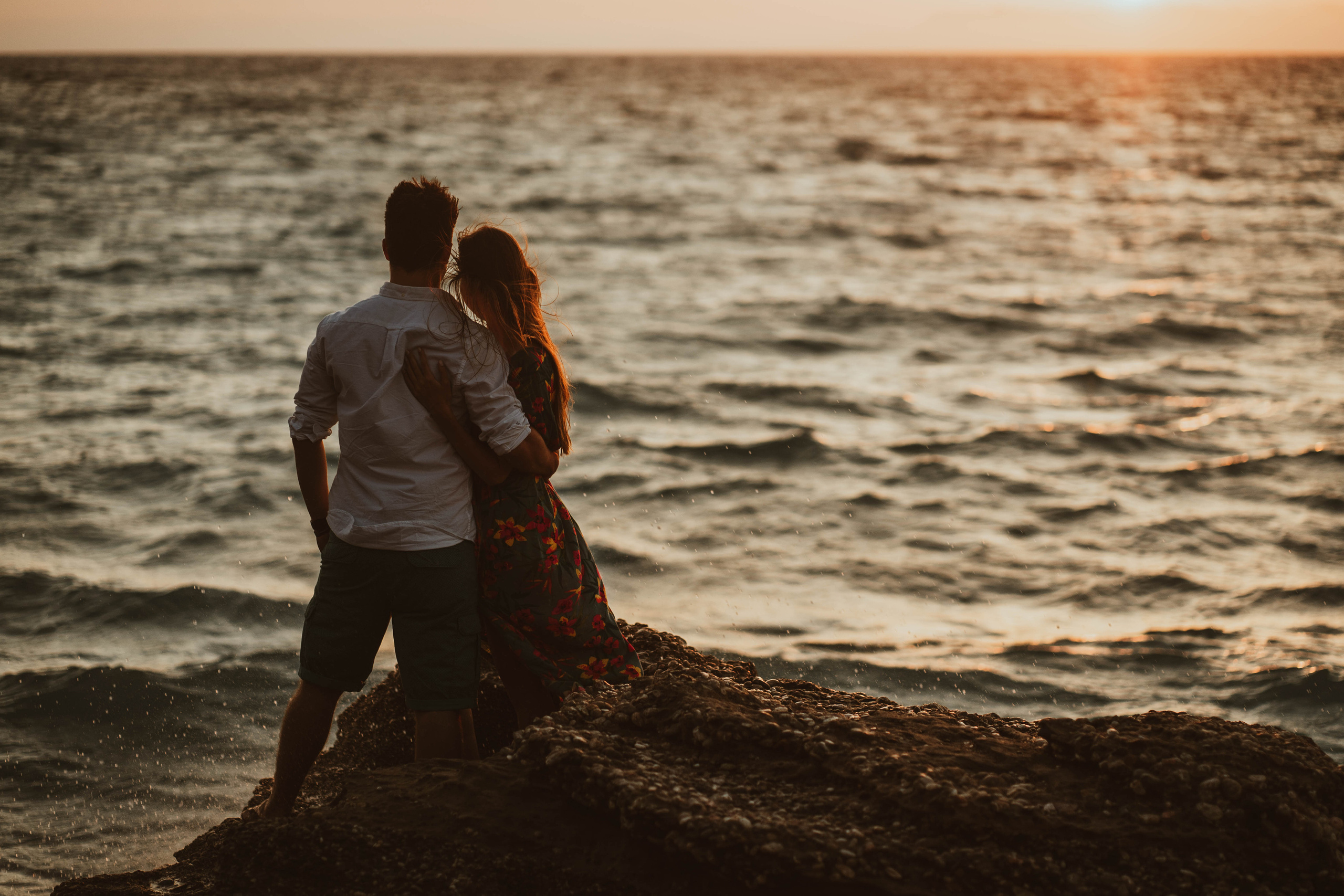 Laura and Tom. Photographer at Santorini