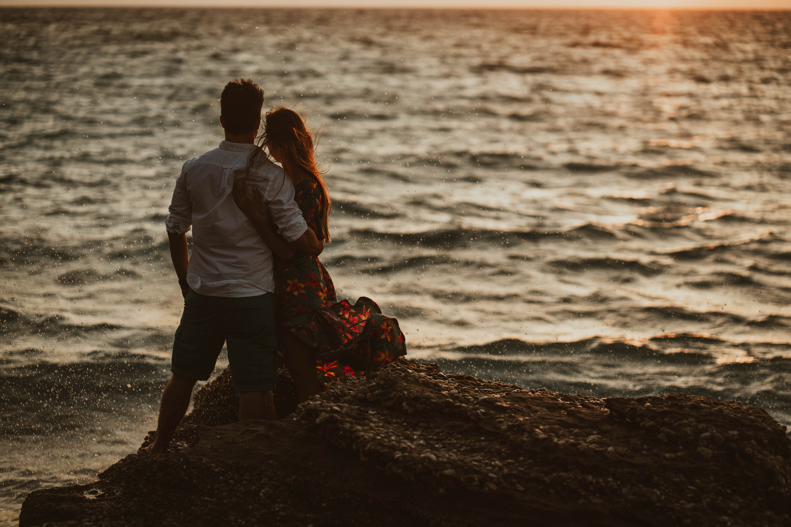 Laura and Tom. Photographer at Santorini