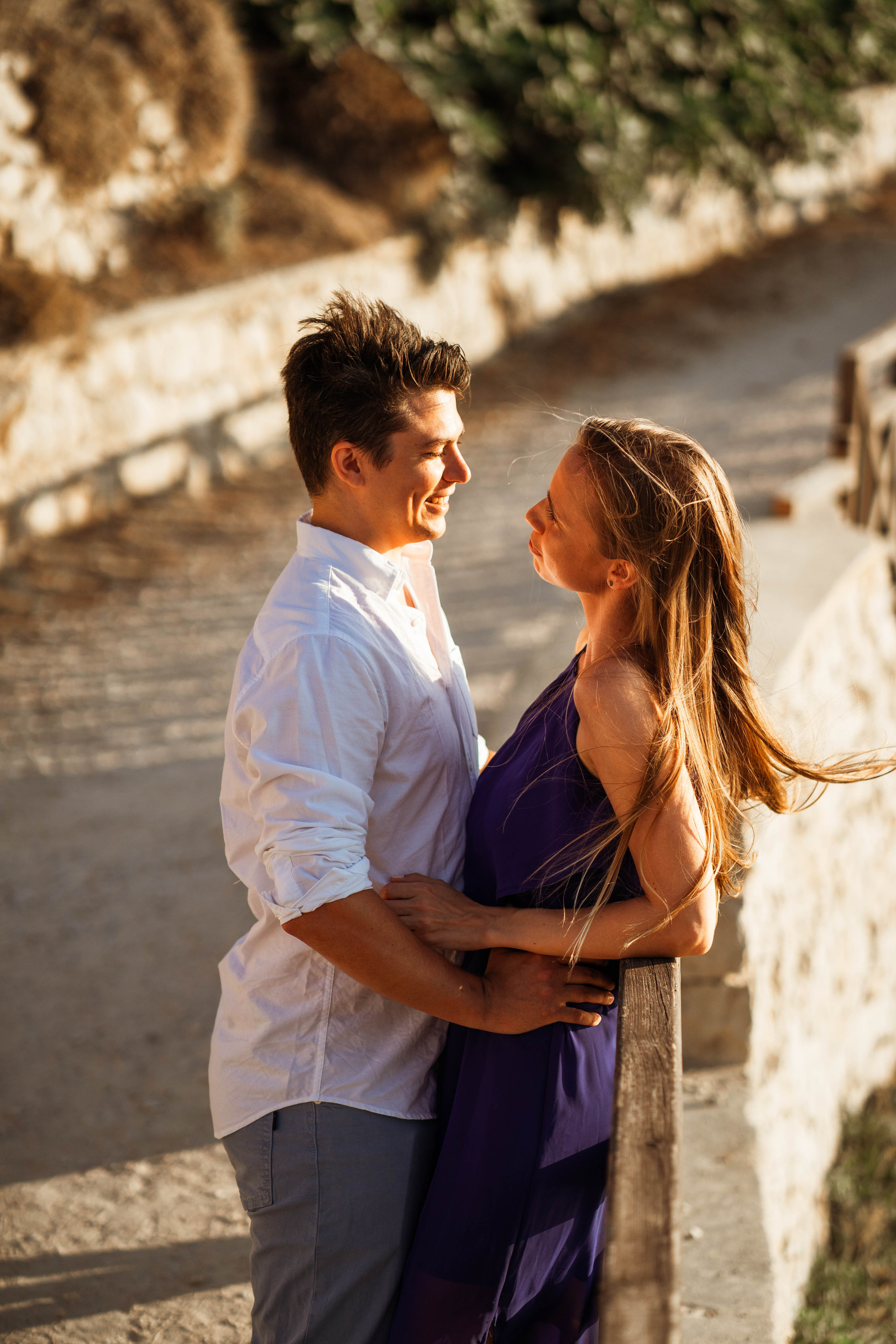 Laura and Tom. Photographer at Santorini