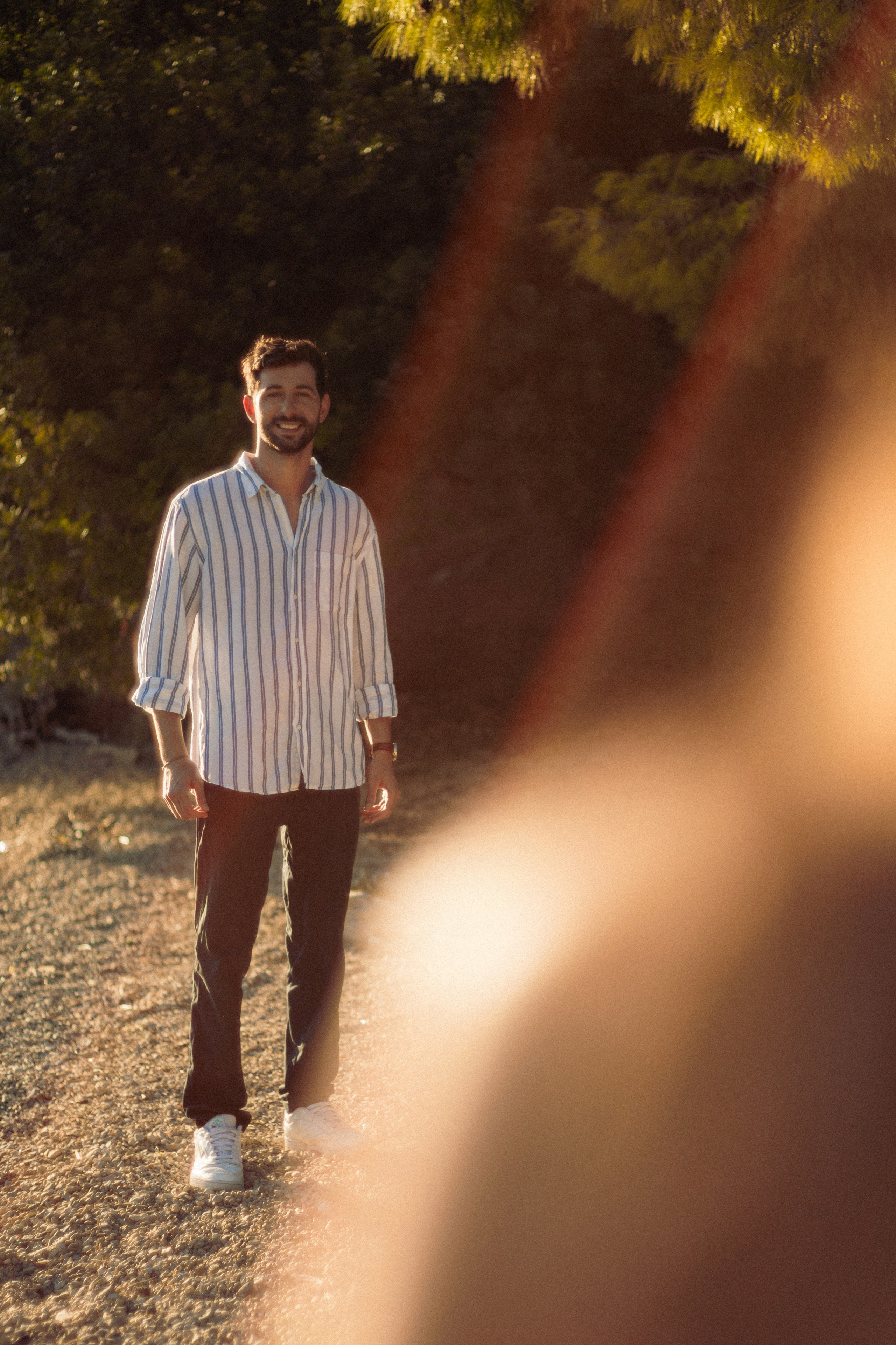Proposal in Epidavros by Tomer to Noah. Photographer in Greece Kristina