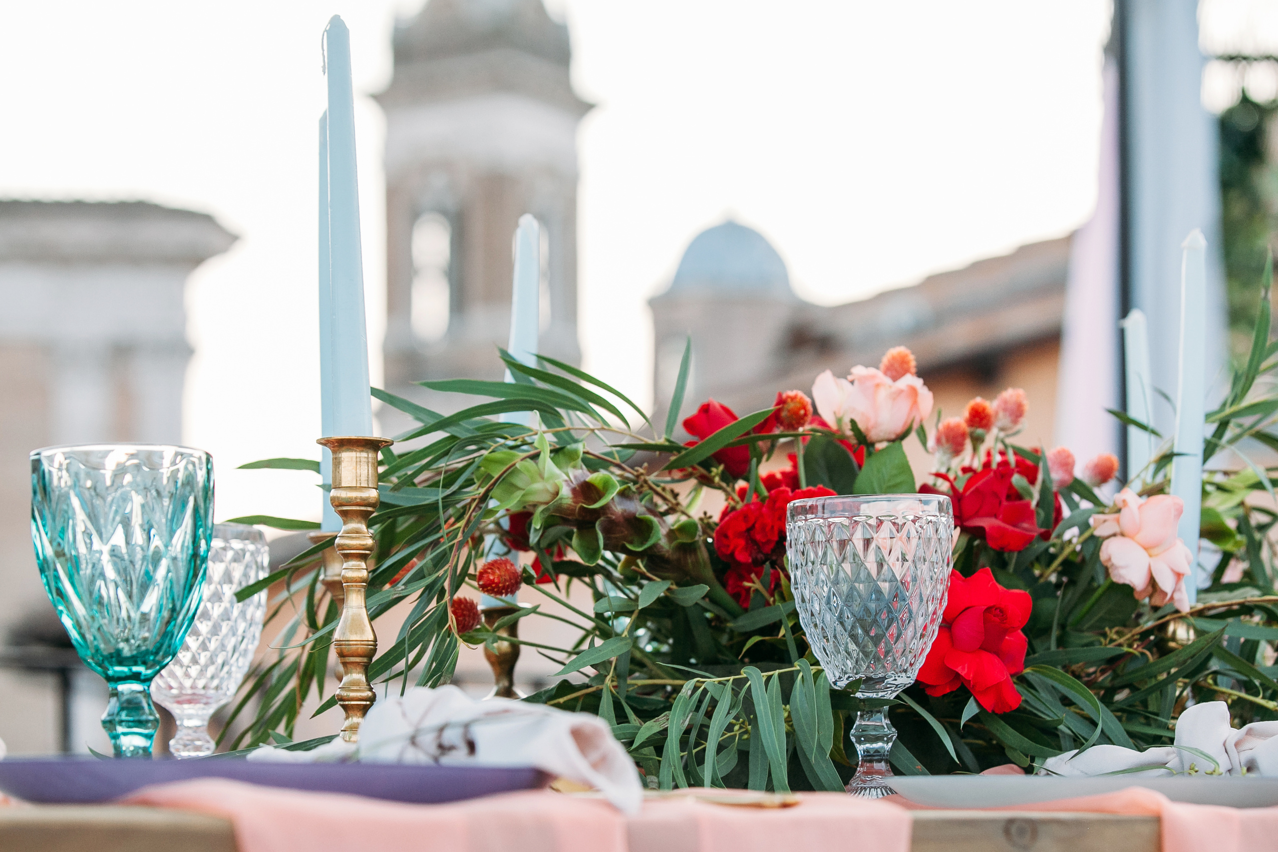 Rome Piazza Navona Penthouse Wedding Ceremony. Iurkovski PHOTOGRAPHY in Europe. Luxury destination weddings and events