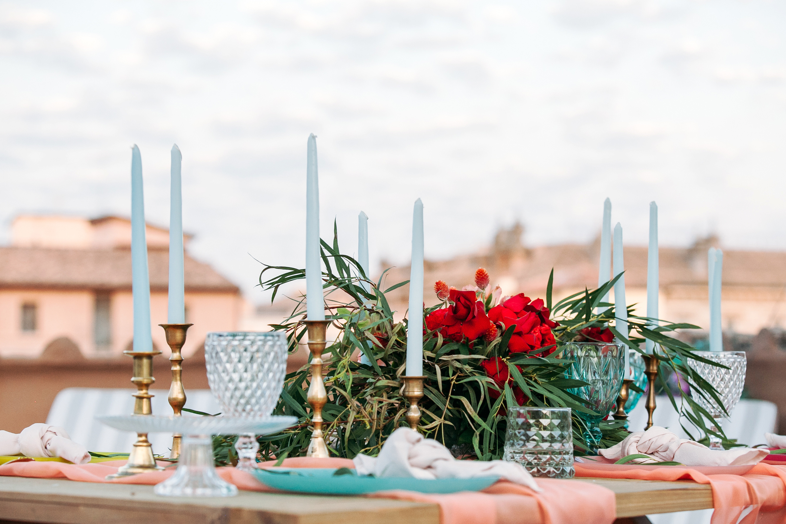 Rome Piazza Navona Penthouse Wedding Ceremony. Iurkovski PHOTOGRAPHY in Europe. Luxury destination weddings and events