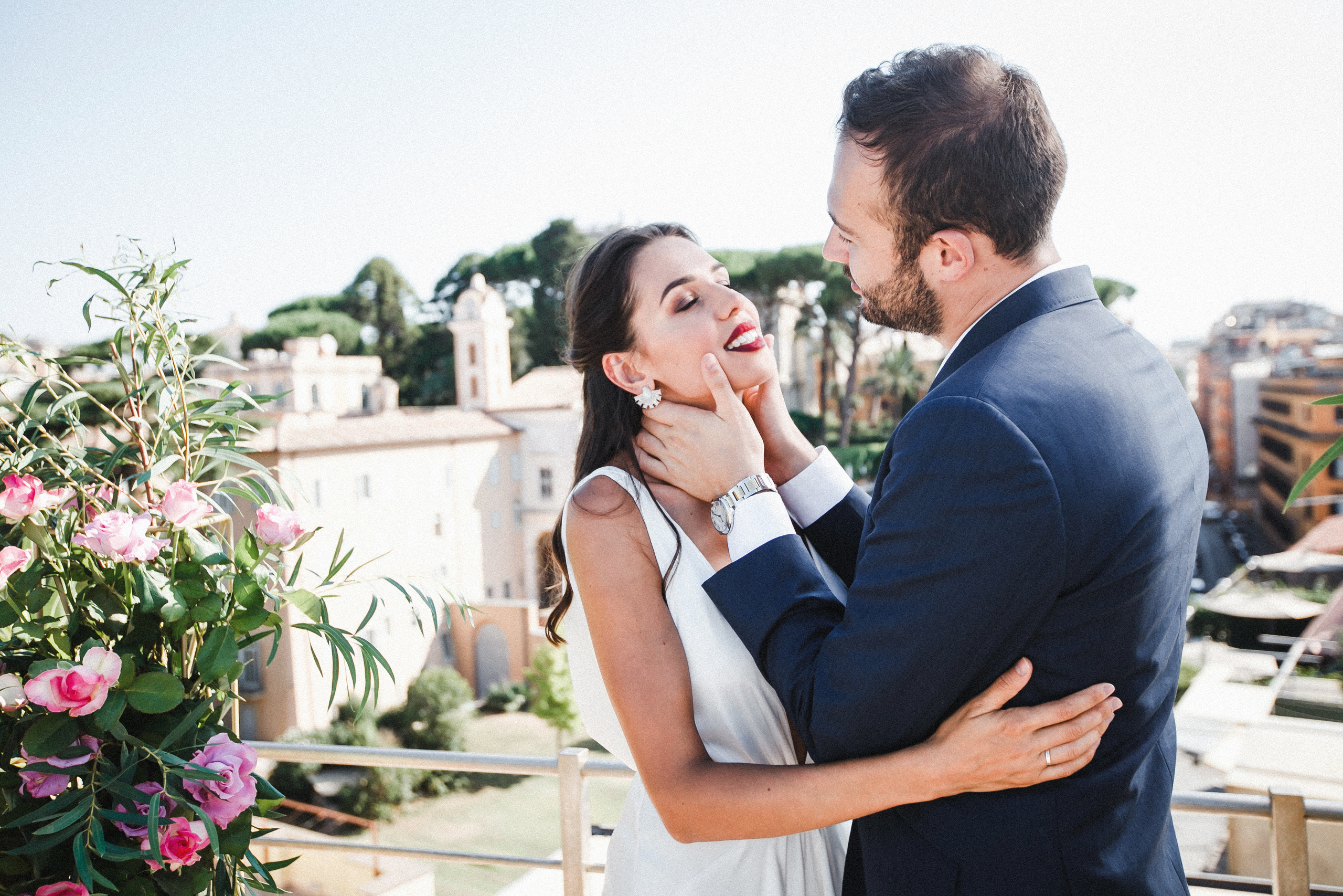 Trevi Fountain & Spanish steps Wedding Photowalk. Iurkovski PHOTOGRAPHY in Europe. Luxury destination weddings and events