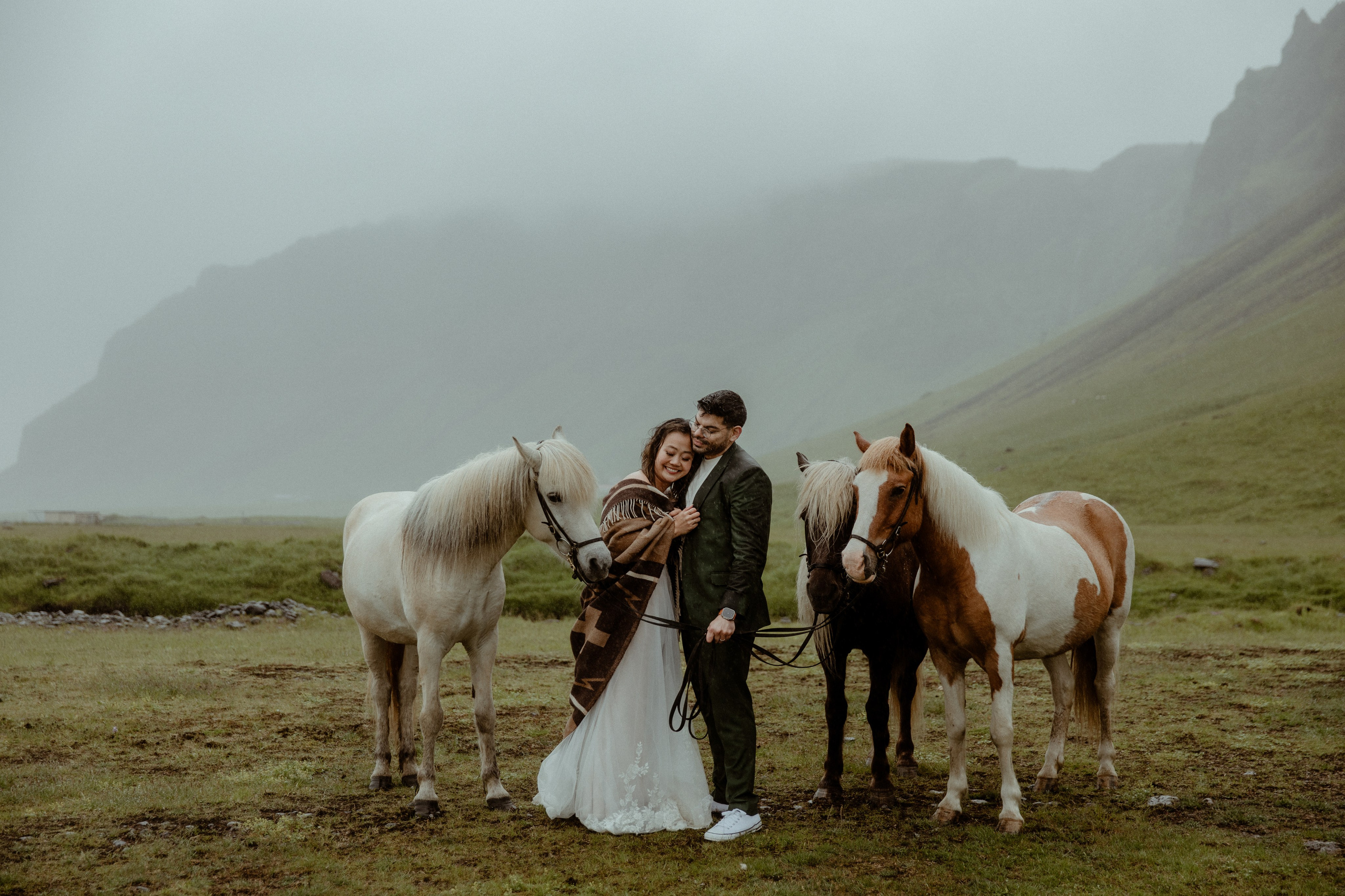 Elopement at Kvernufoss Waterfall. Iceland elopement photo and video | Nikolaichik Photo
