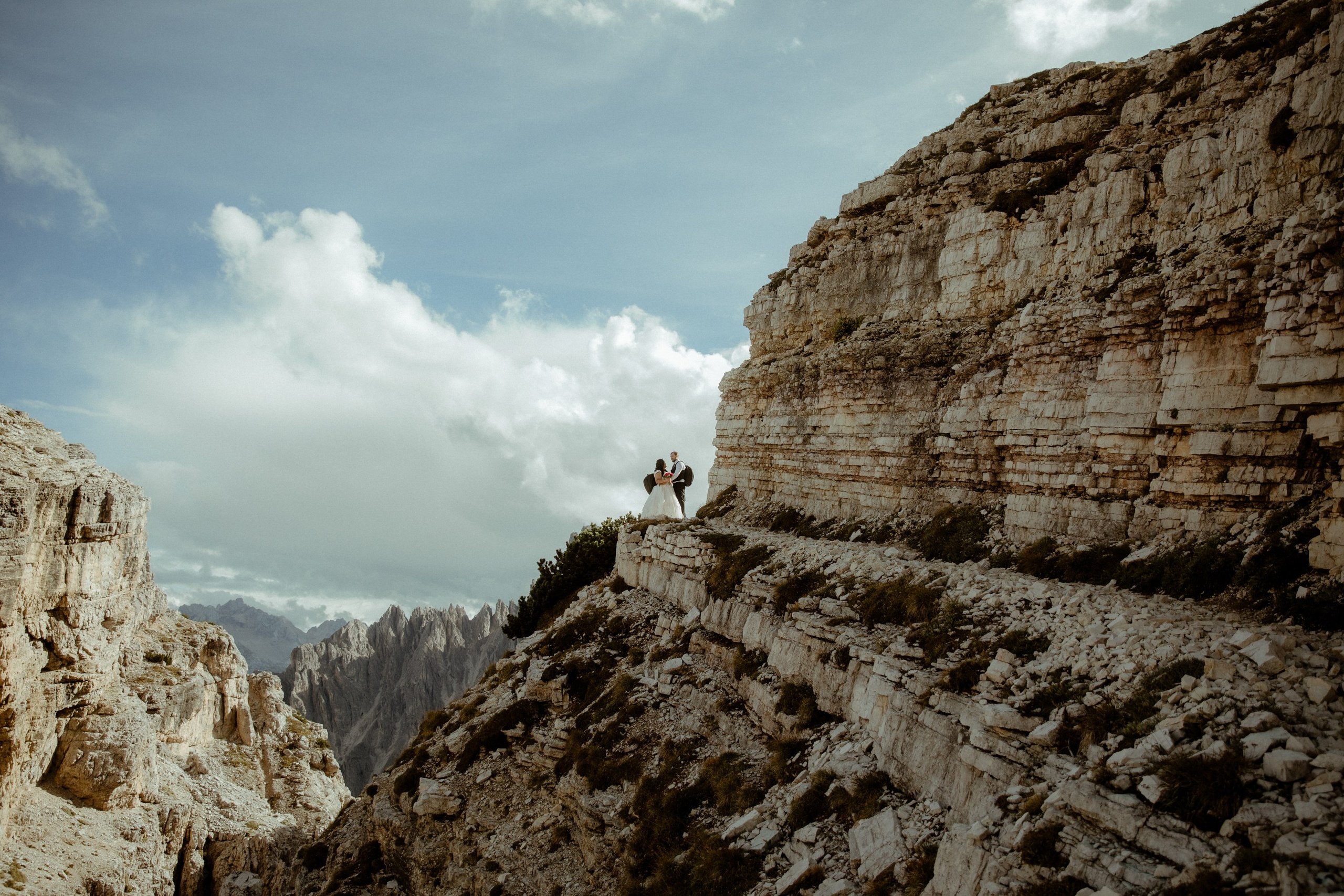 Secret Dolomites elopement at Lago di Braies & Cadini di Misurina | Best place to elope in Italy. Iceland elopement photographer & videographer
