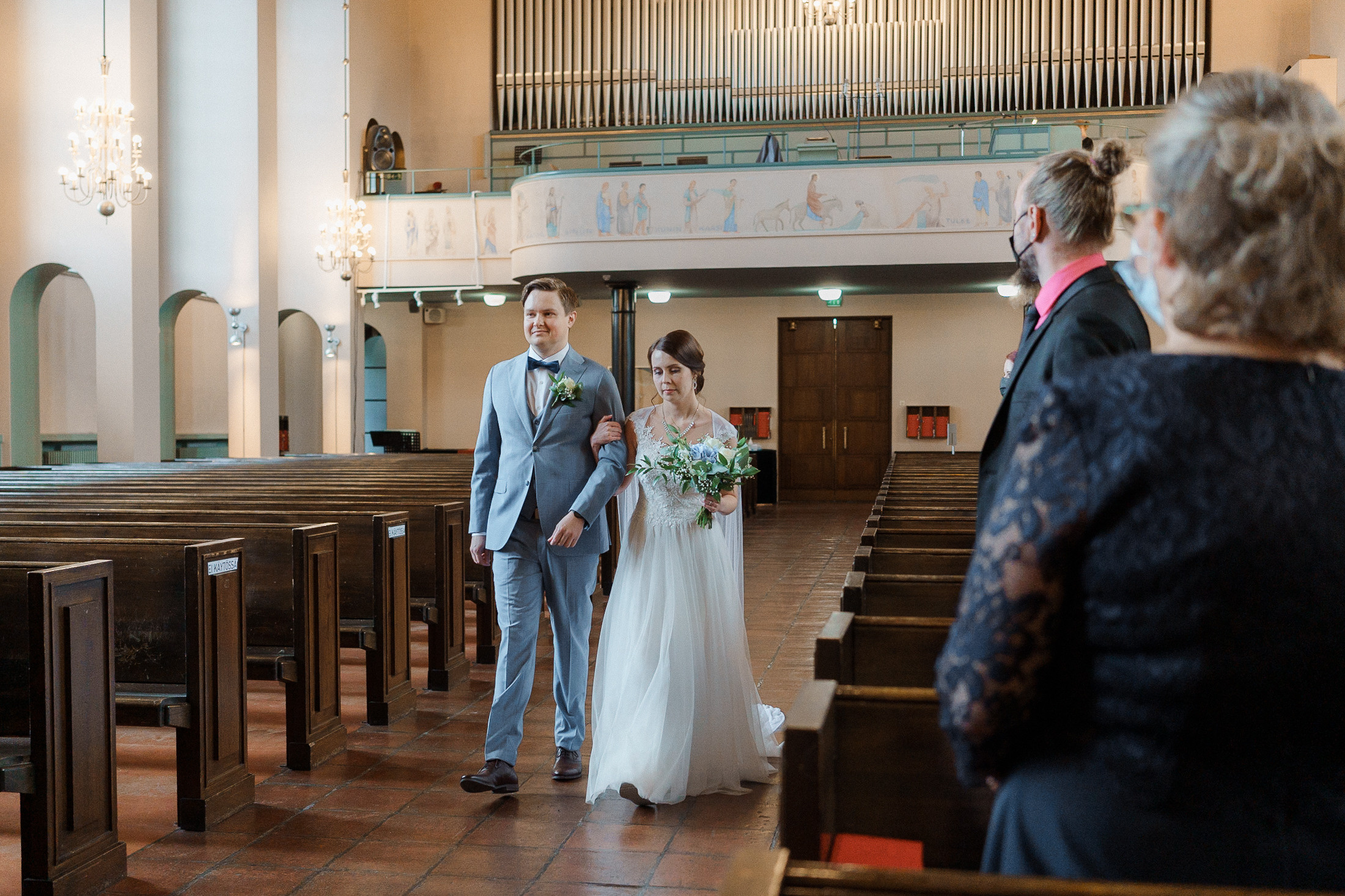 Salla&Antti, hääkuvaus Martin kirkko ja Juhlakartano Kappelinranta