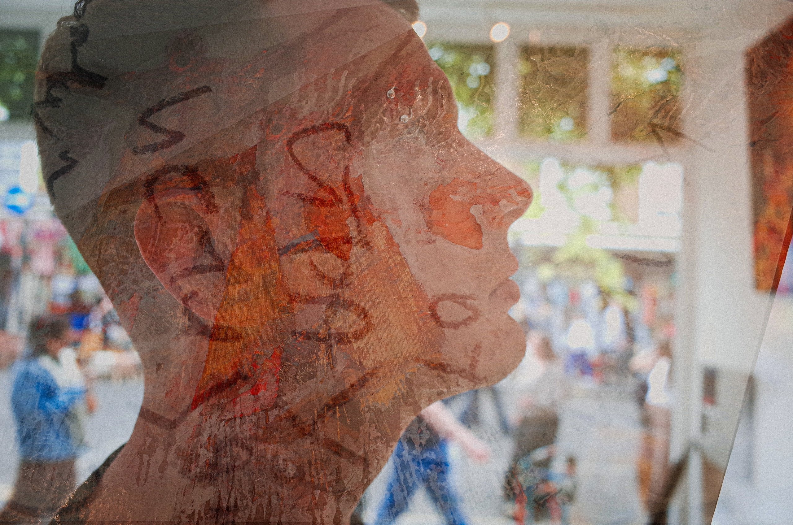 Art Touch performance. Victoria Dini. Art photography in London / Folkestone, UK