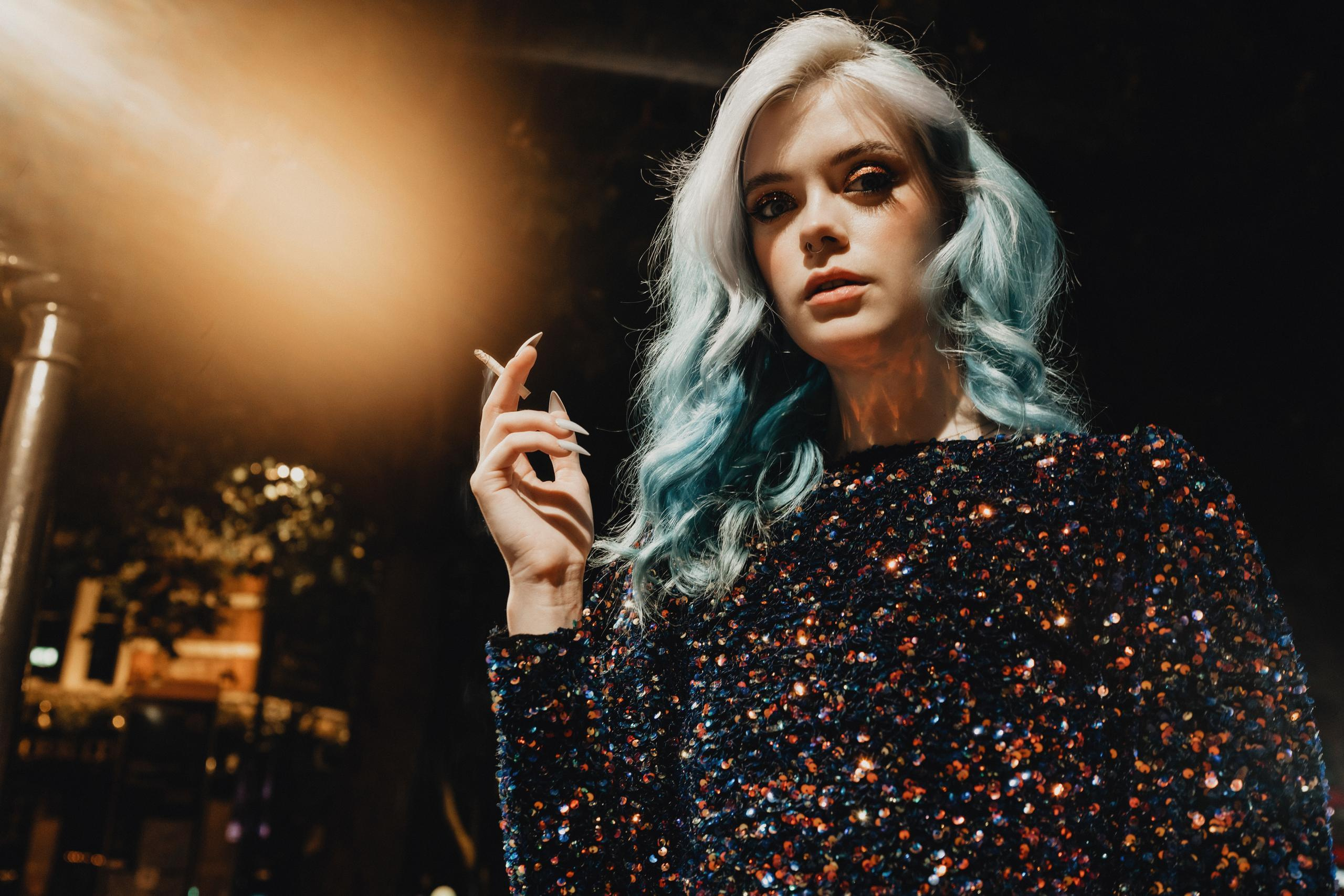 Night session in Soho. London portrait and family photographer