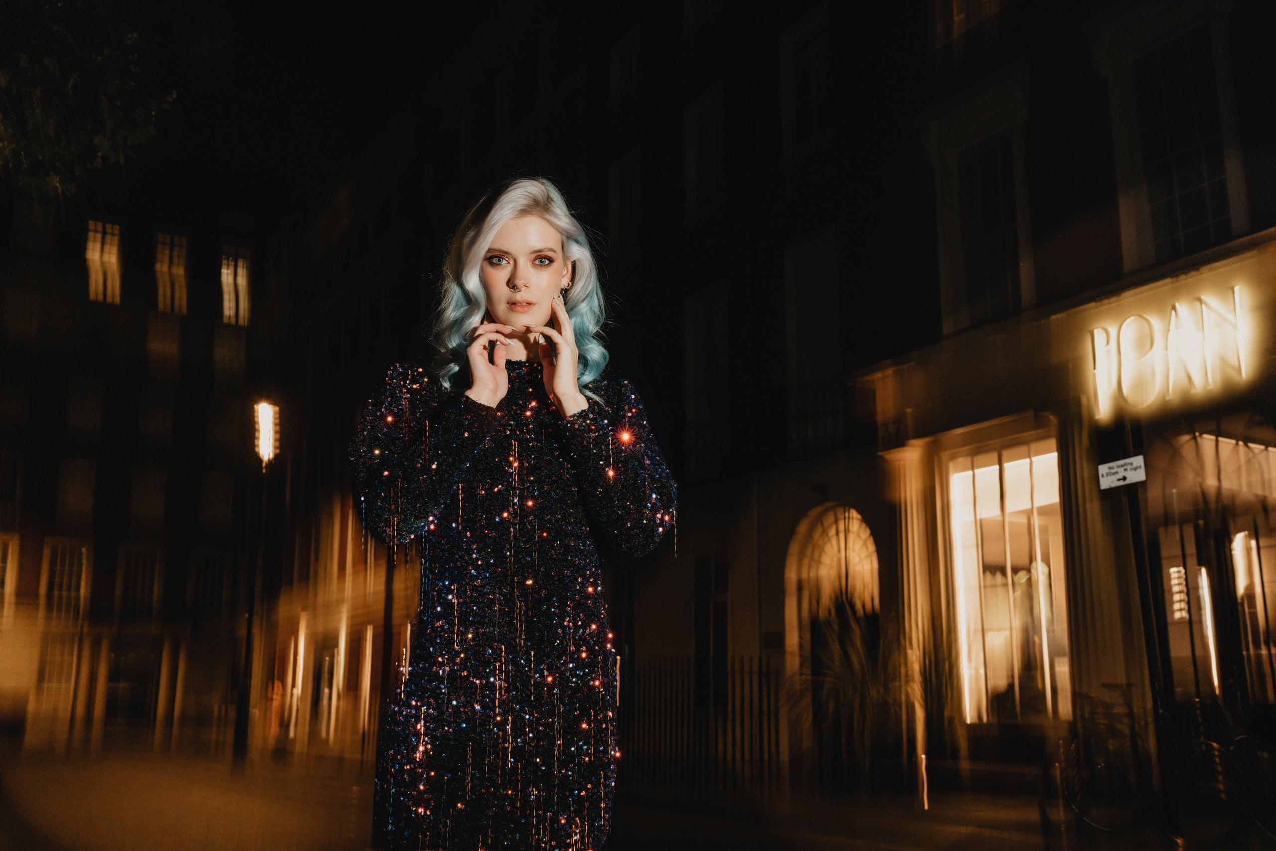 Night session in Soho. London portrait and family photographer