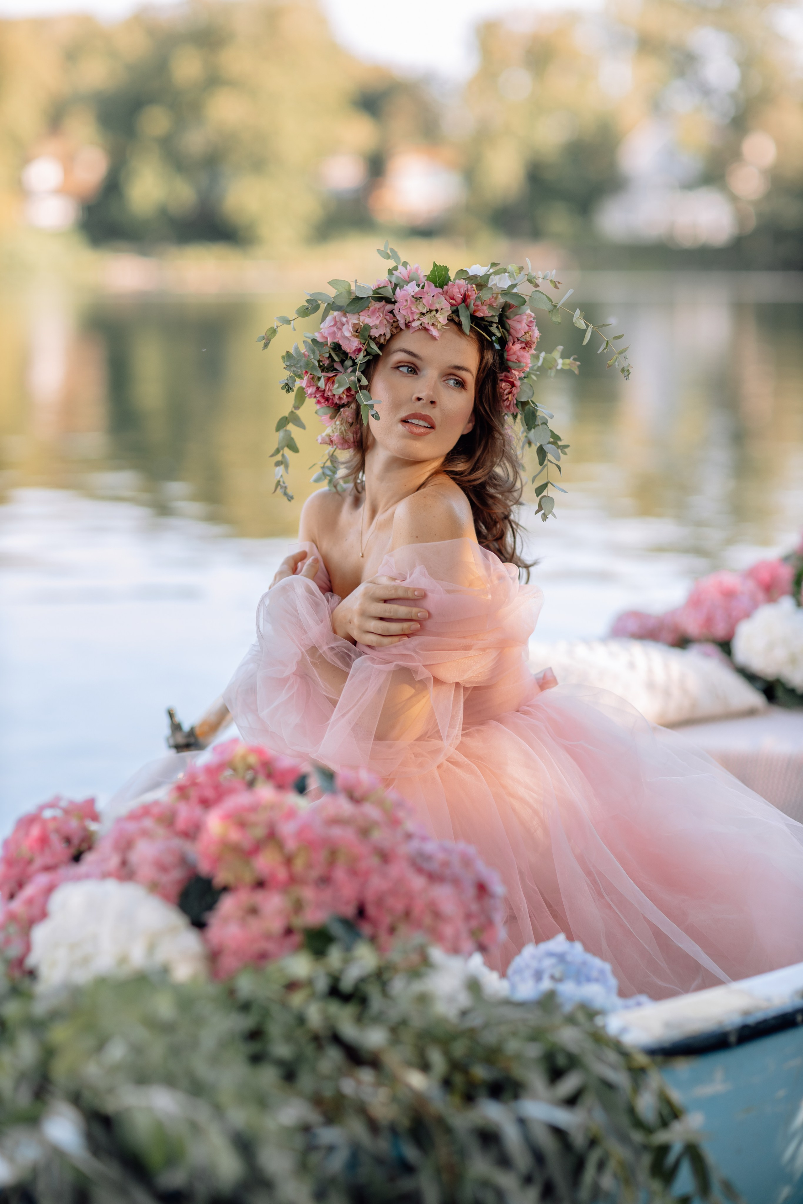 Das Boot mit Blumen. Hochzeitsfotograf München Taufe Familienfotograf Tanja Mauke