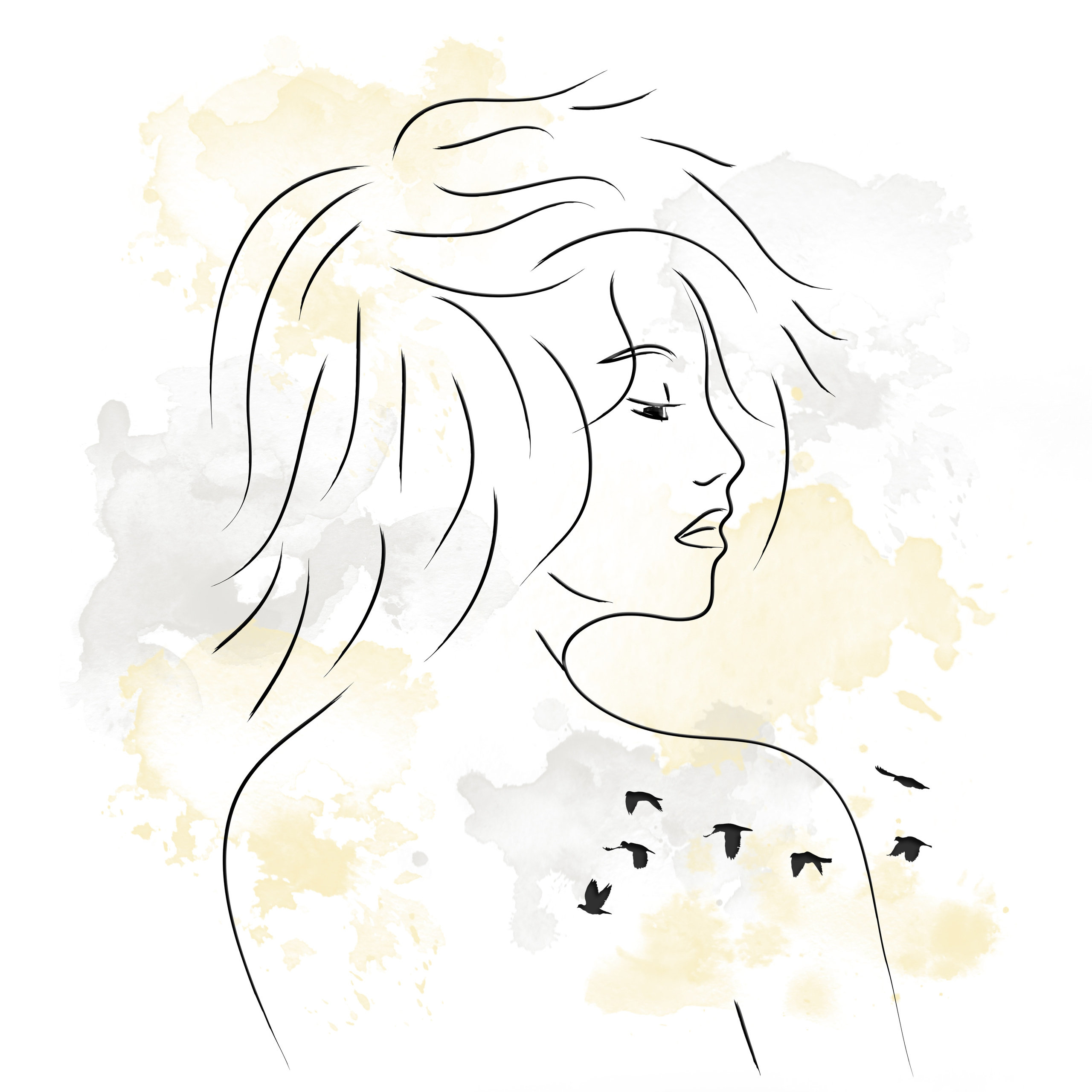 ART line. Lolly Shine. Contemporary digital artist