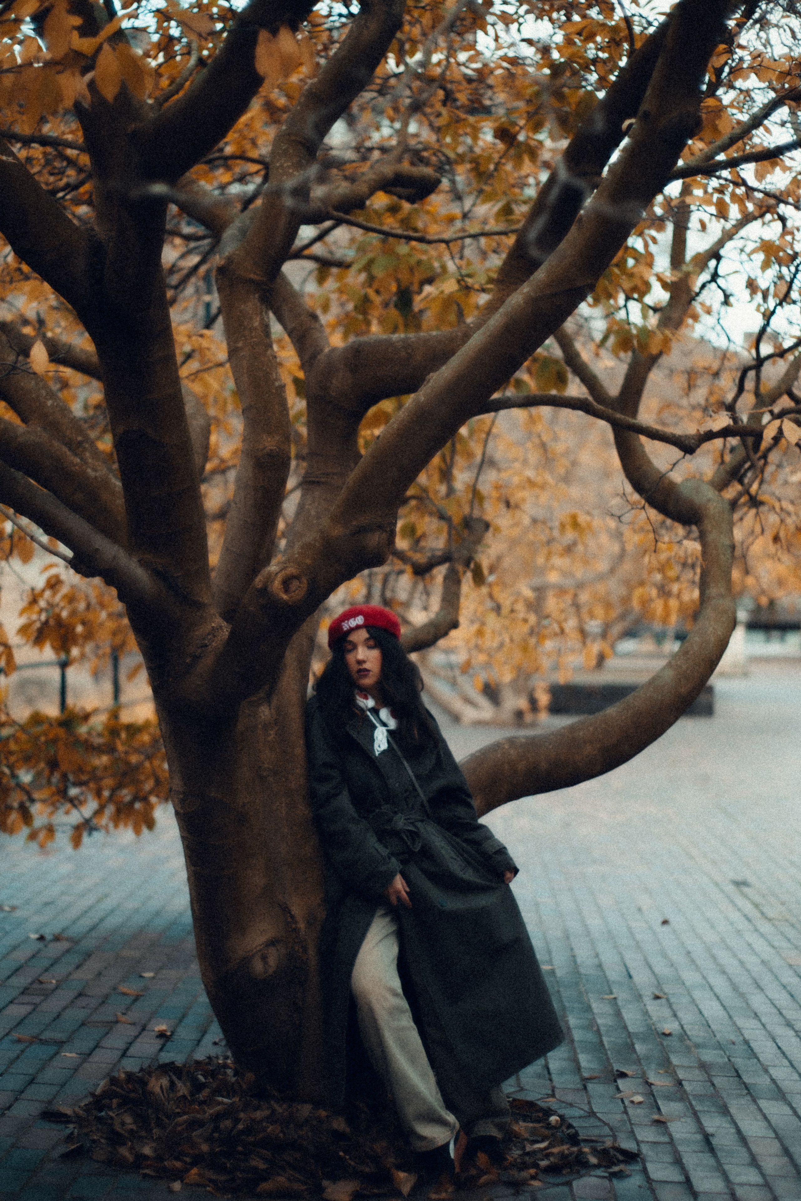 Autumn walk in London Barbican. Moth & Moss Photography
