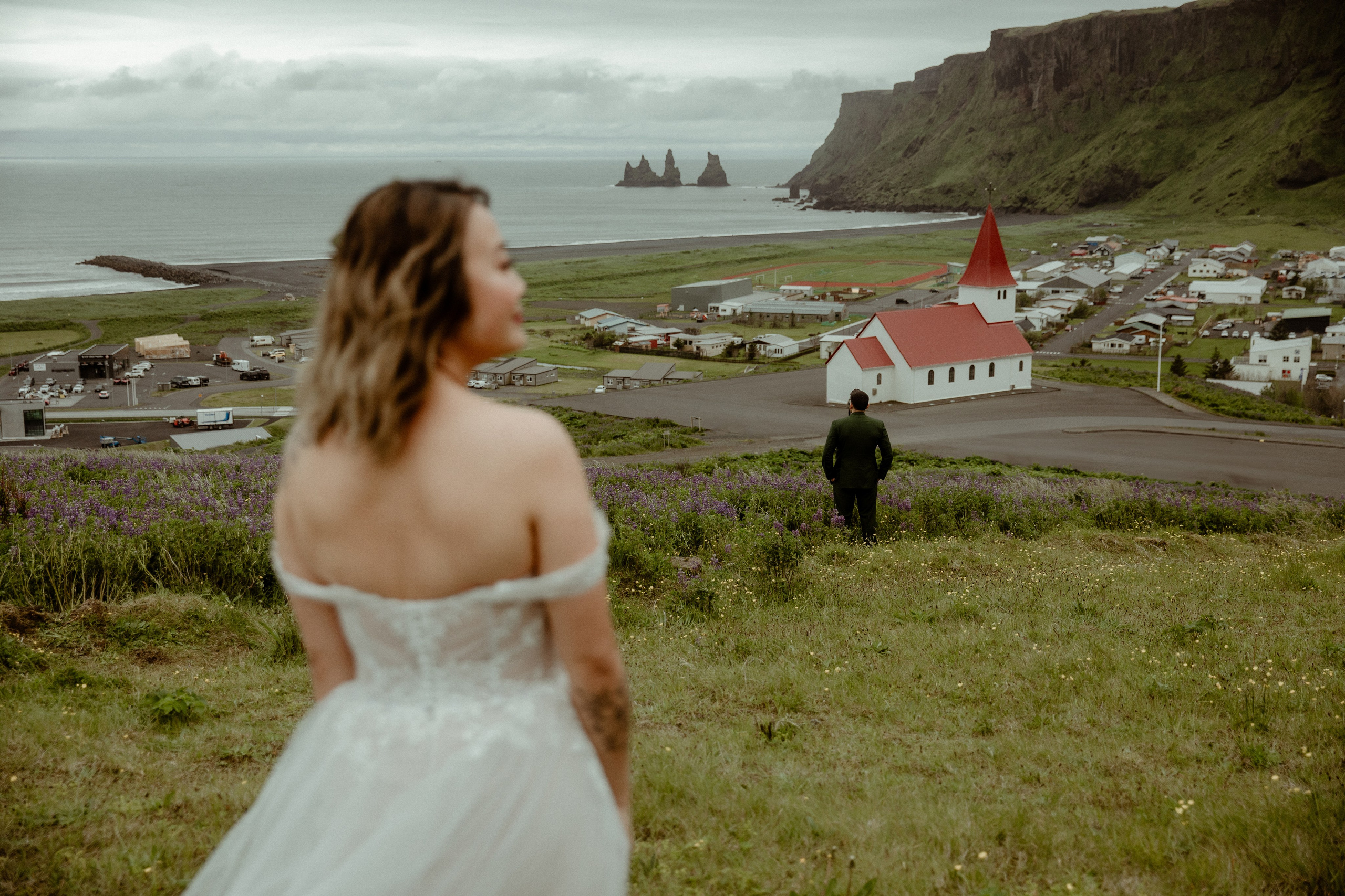 Elopement at Kvernufoss Waterfall. Iceland elopement photo and video | Nikolaichik Photo