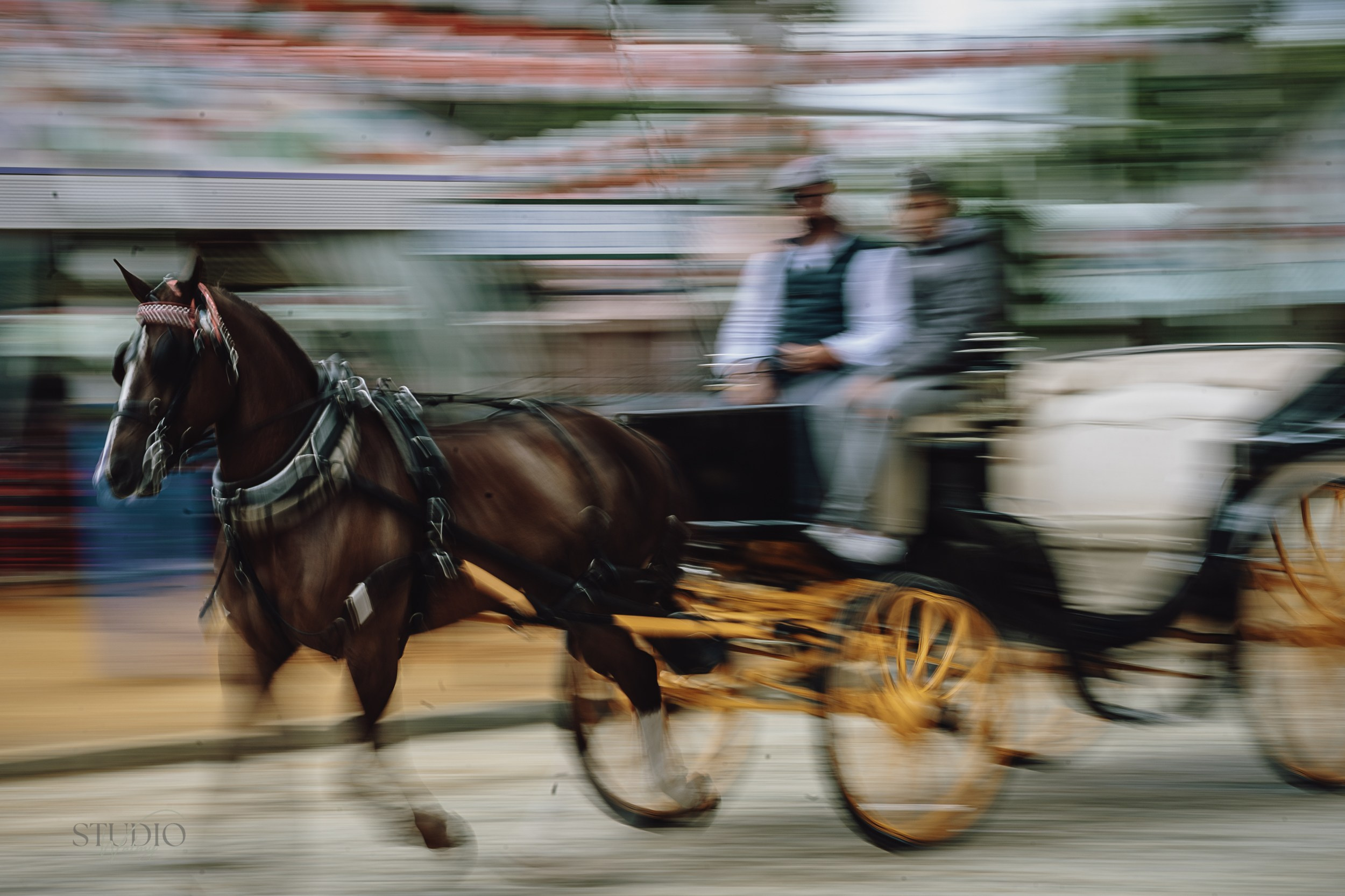 Sesión de fotos en feria de Abril de Sevilla. Inicio
