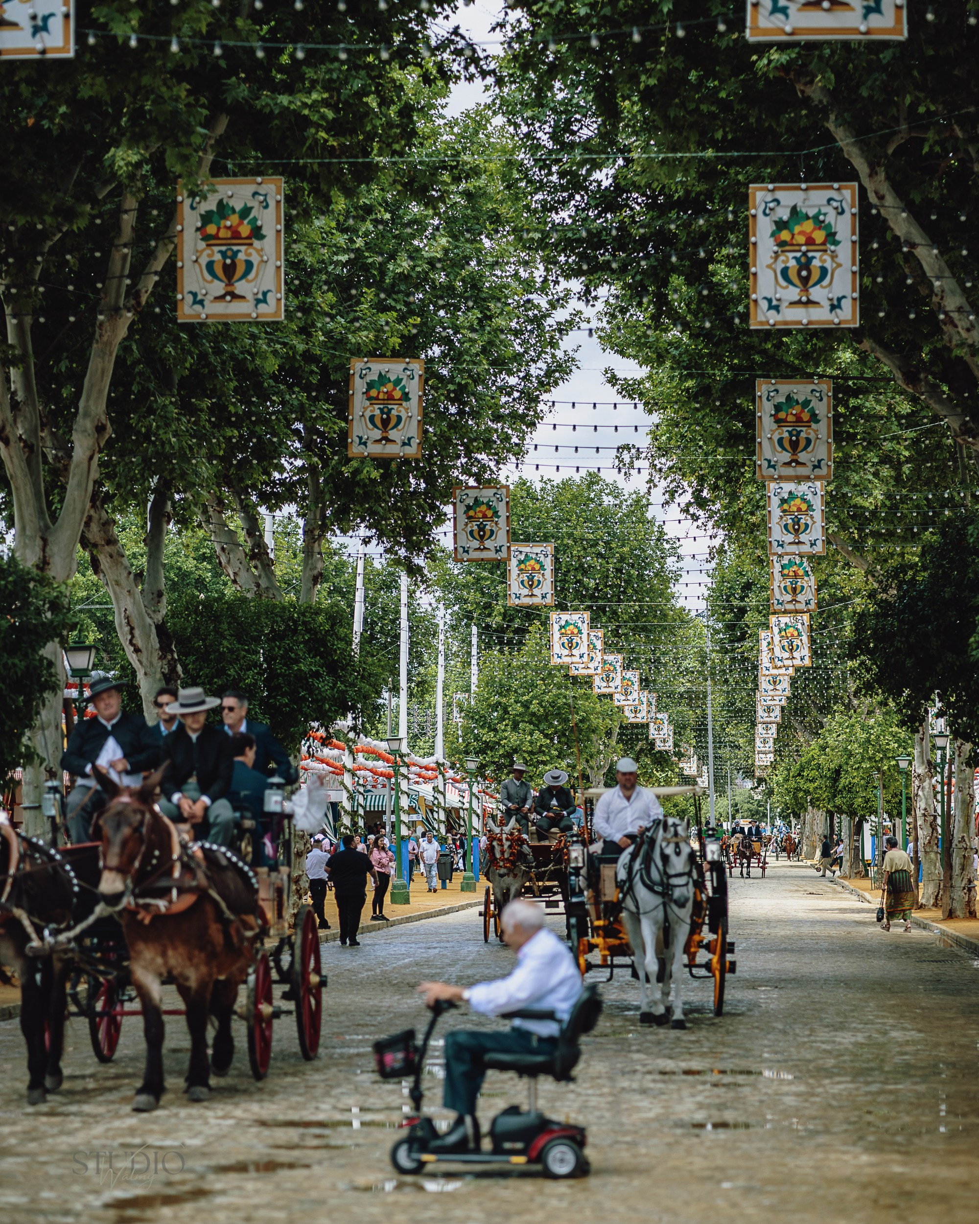 Sesión de fotos en feria de Abril de Sevilla. Inicio