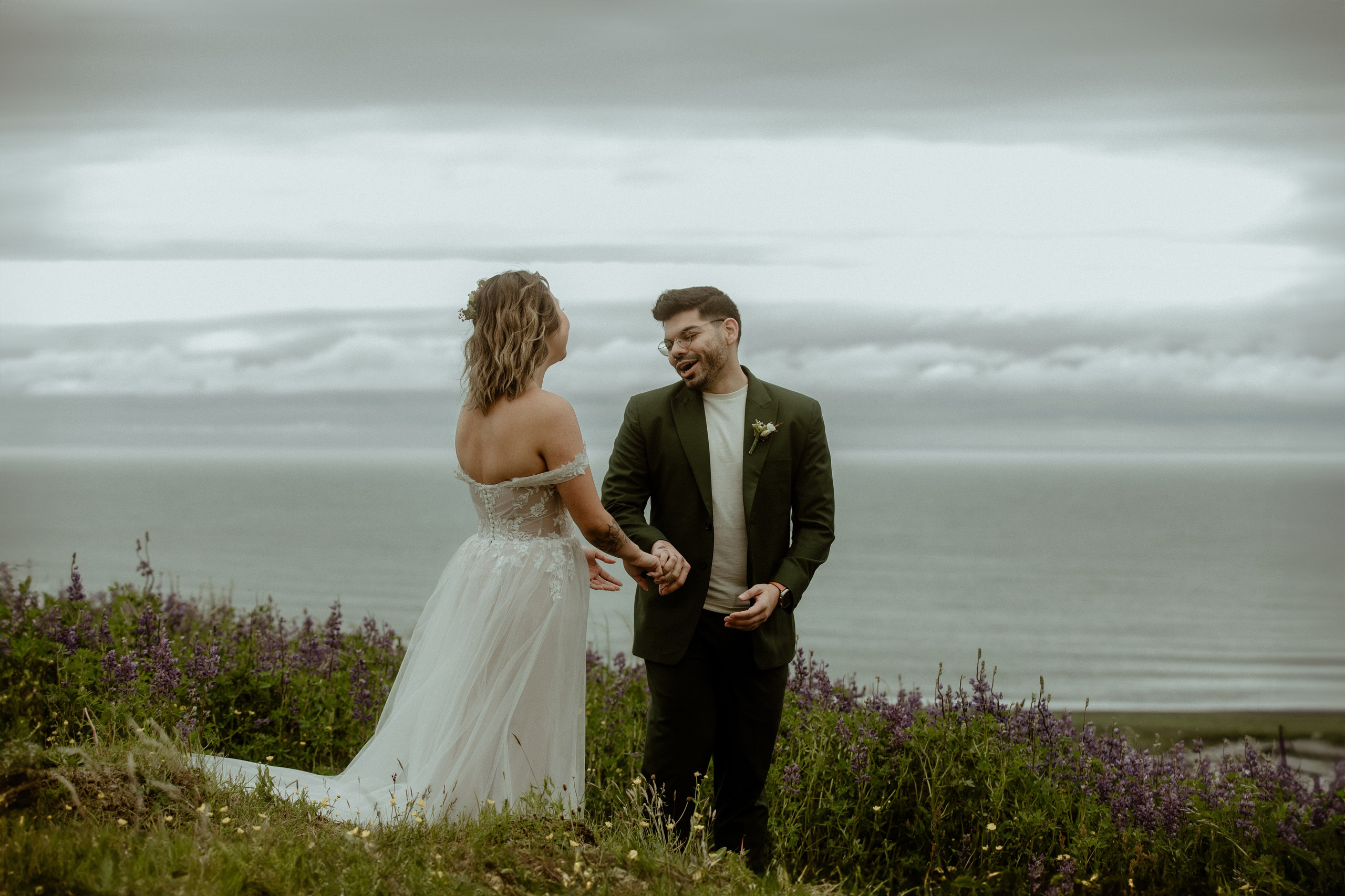 Elopement at Kvernufoss Waterfall. Iceland elopement photo and video | Nikolaichik Photo