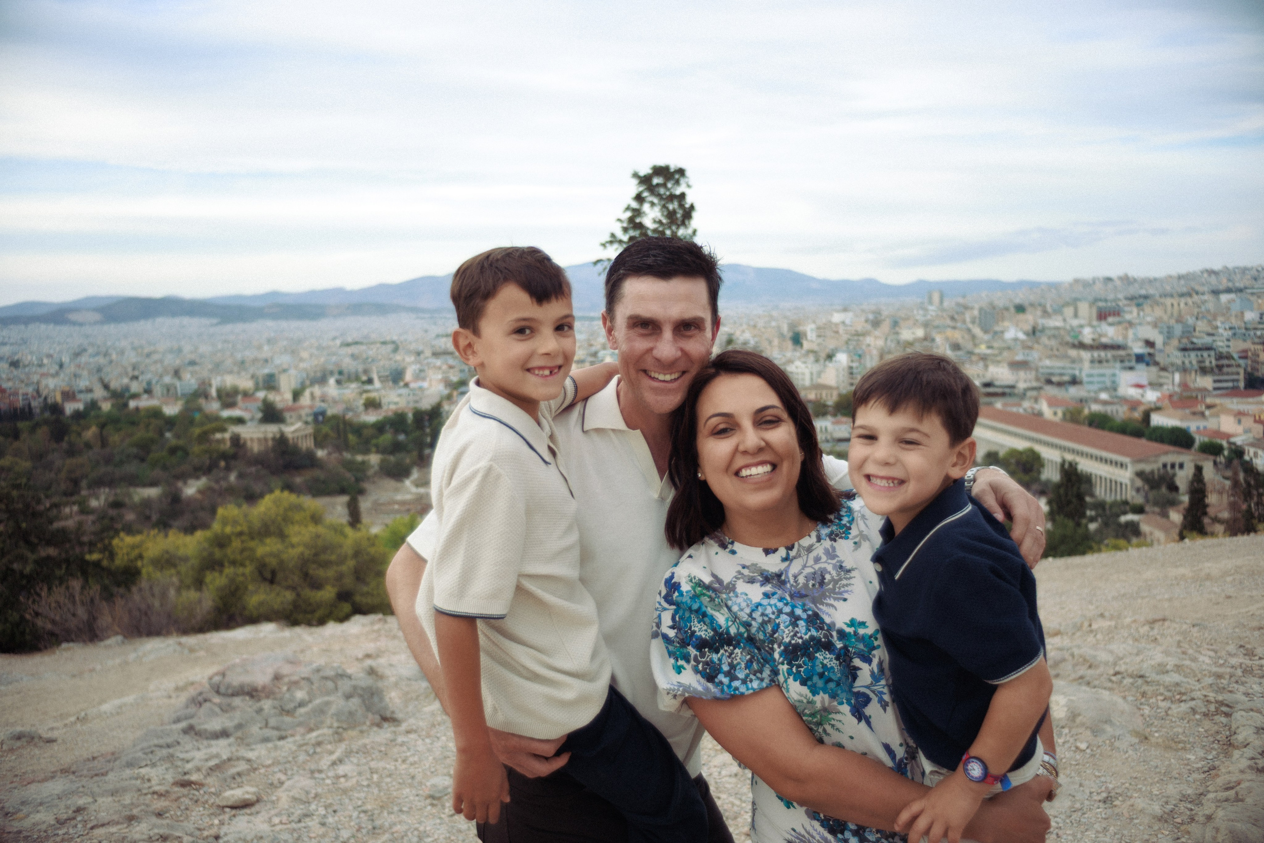 Spooner family in Athens. Photographer in Greece Kristina