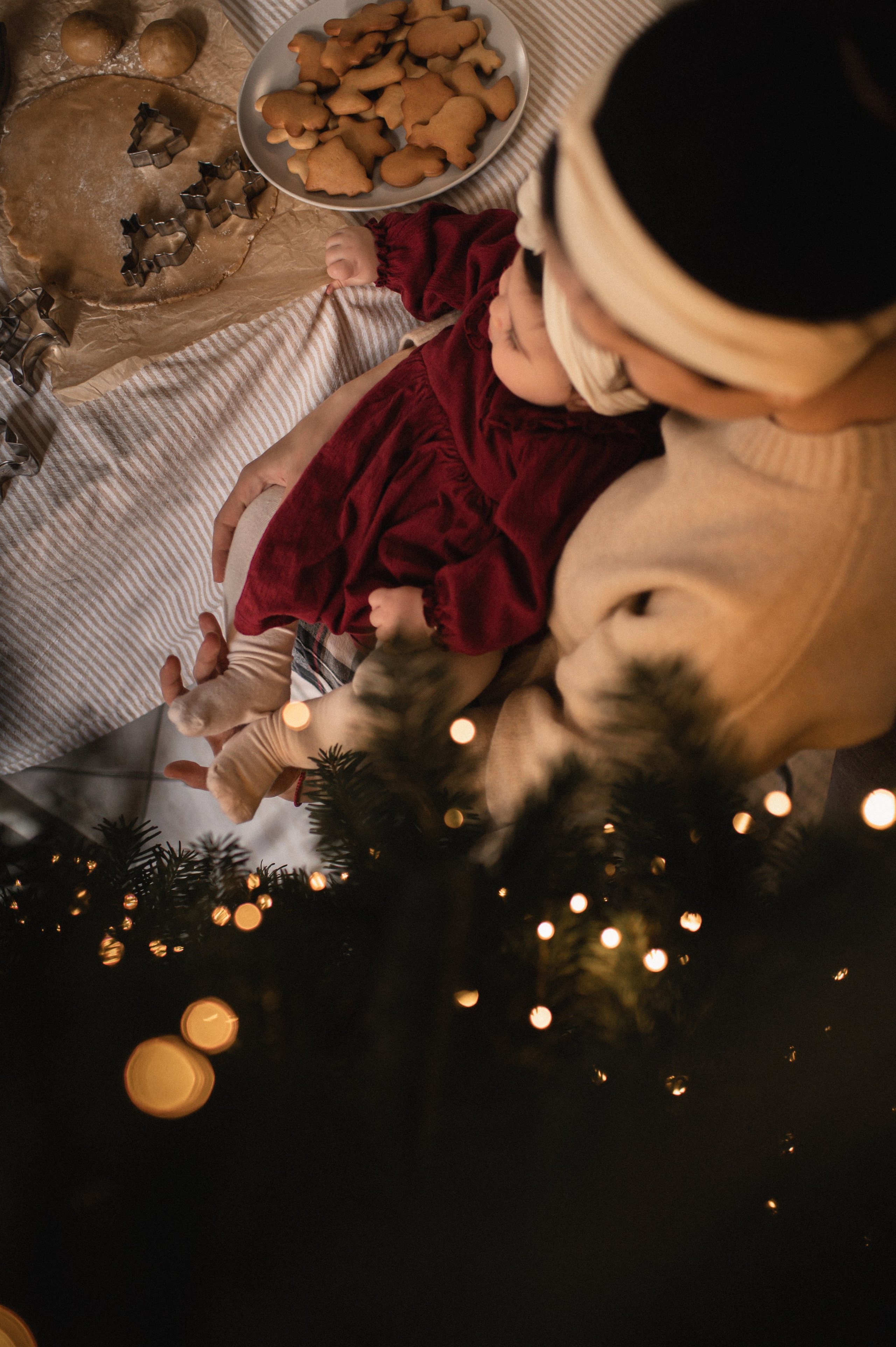 First Christmas. Family, children, portrait, and event photography in Thessaloniki