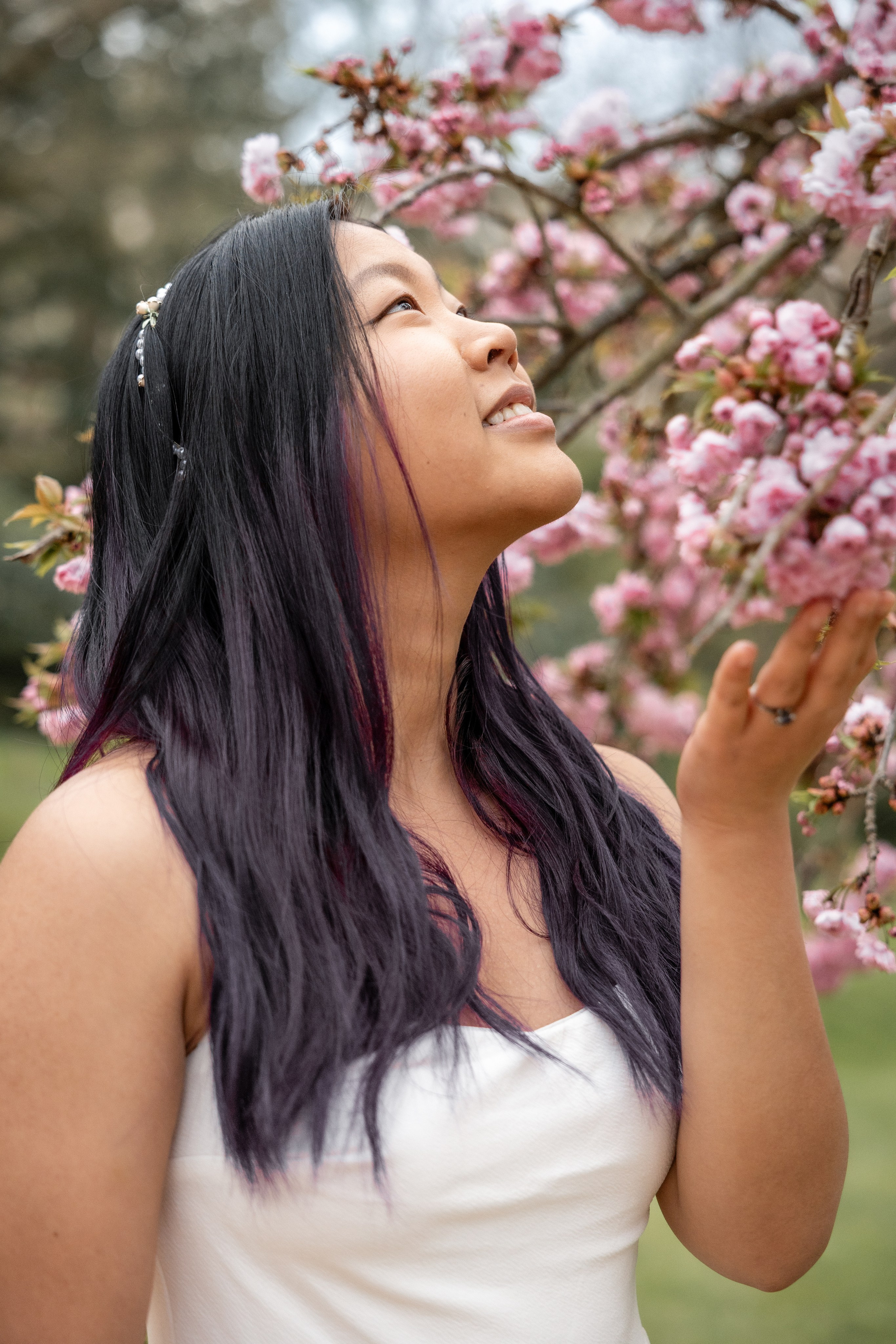 Photoshoot in the blooming Japanese Garden of Toulouse. Eugénie Smirnova — Photographe à Toulouse et dans le Sud-Ouest