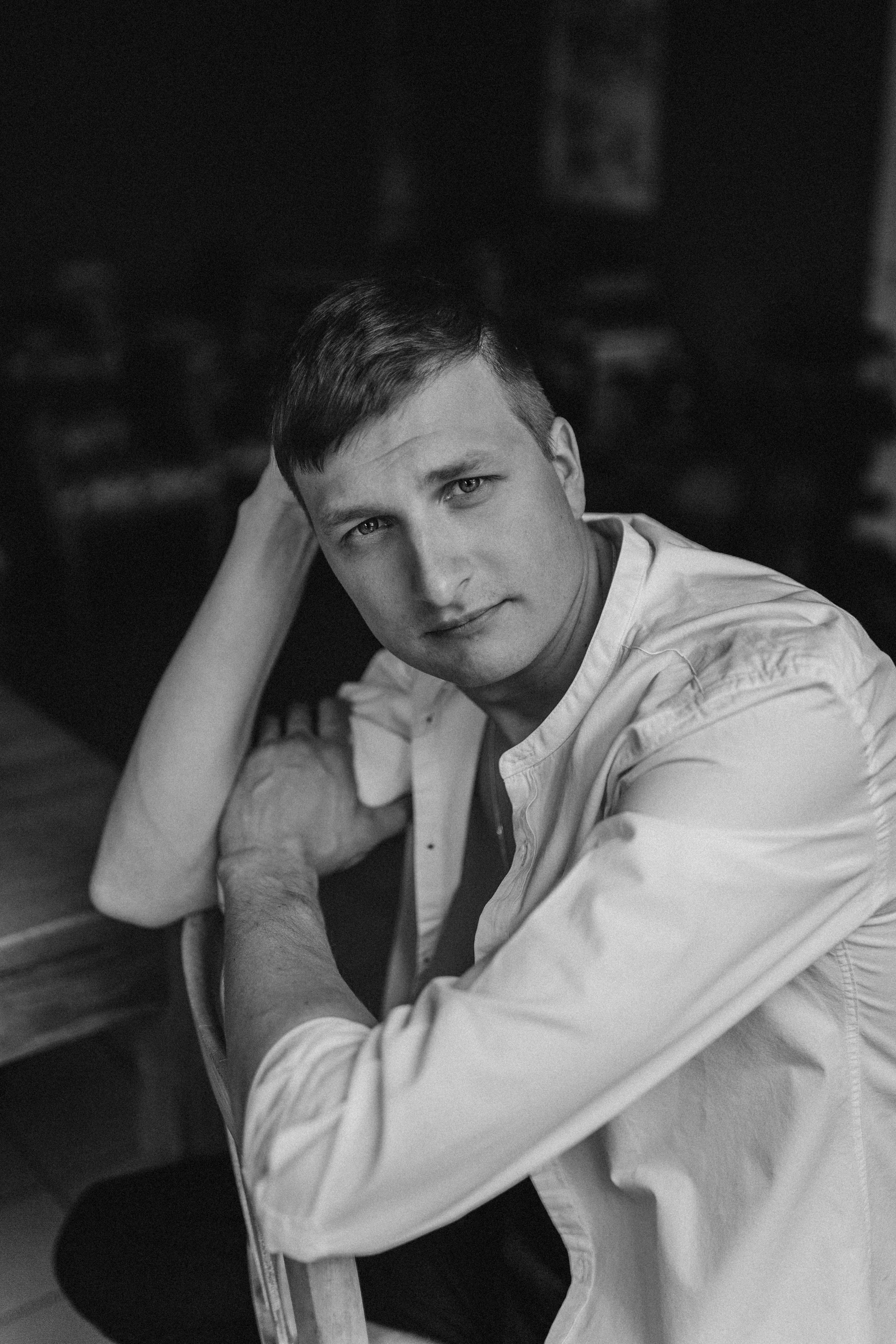 Gleb portrait in Rouen. Photographer Rouen, France