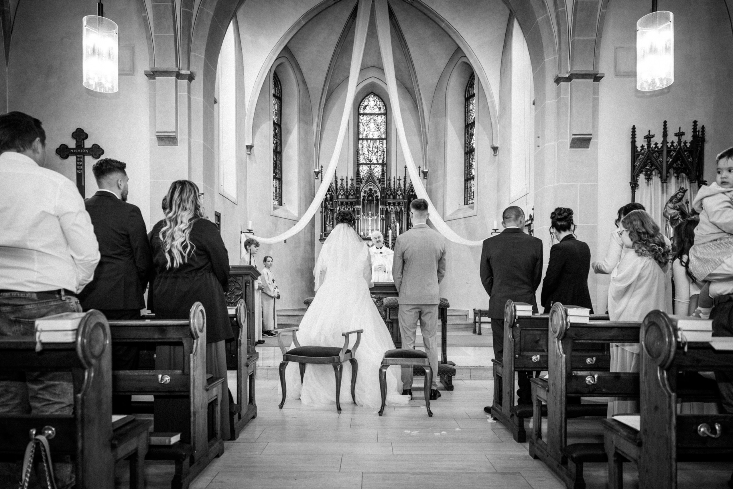Kirchliche Trauung. Hochzeitfotograf in Bielefeld