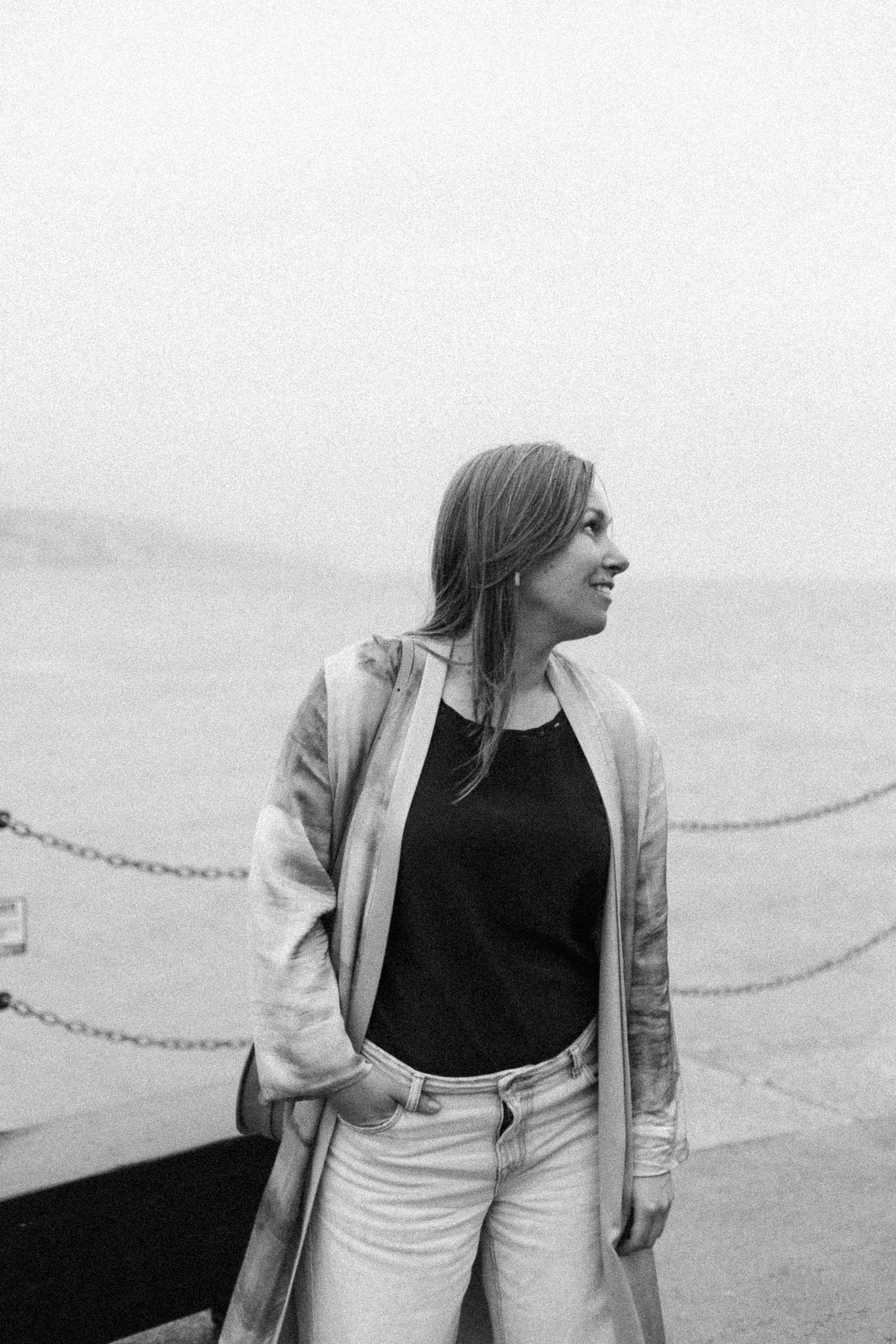 Katya near the lighthouse. Victoria Dini. Art photography in London / Folkestone, UK