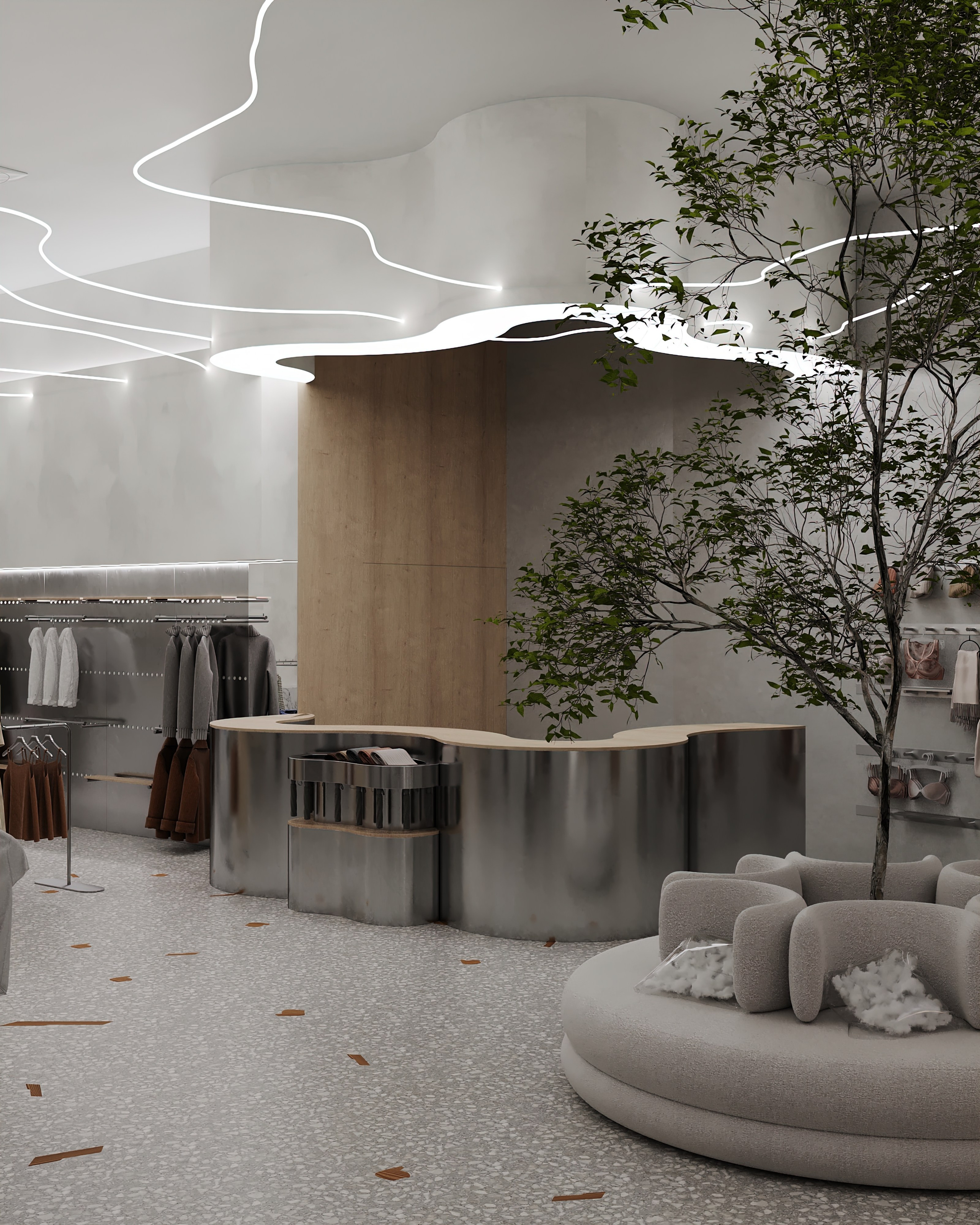 Commercial spaces. Interior design by Yuliya Shpeter