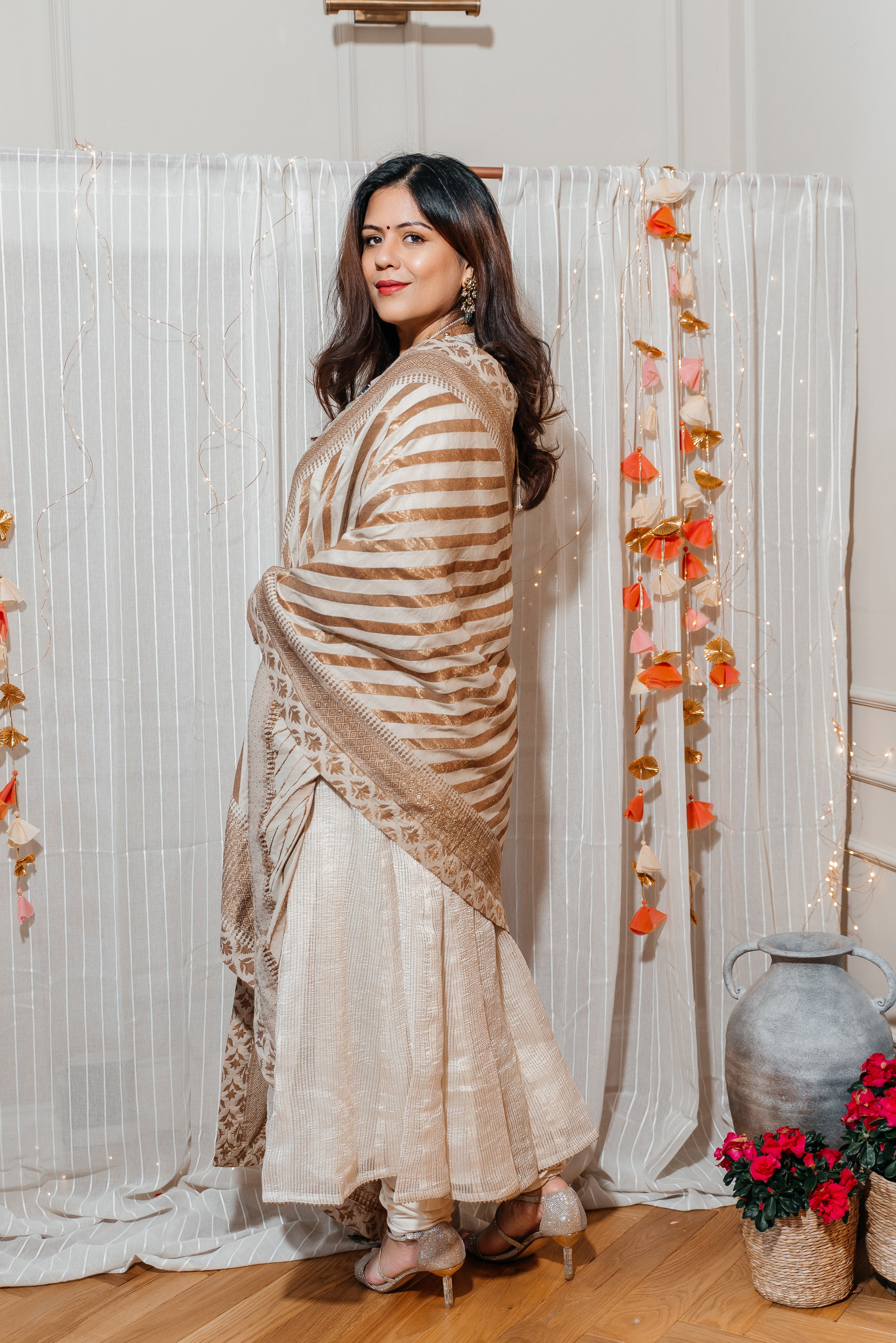 A photo shoot in a house in London