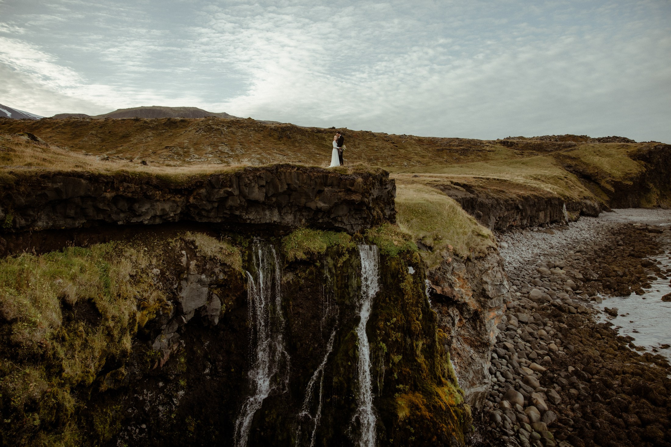 Iceland elopement at Budir Black Church | Snæfellsnes wedding by Iceland elopement photographer & videographer. Iceland elopement photographer & videographer