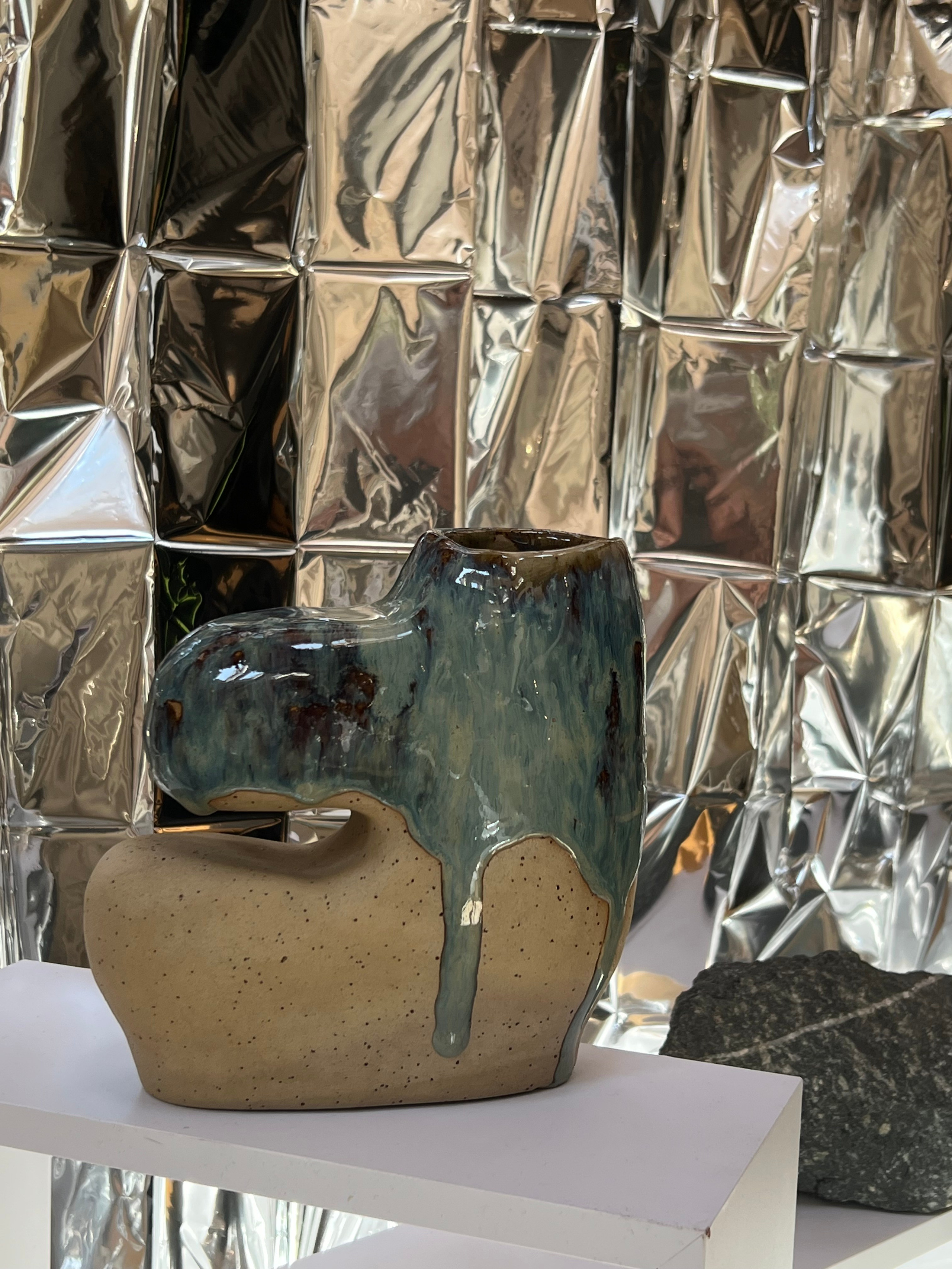 Vase “Ocean”. ReefCeramics, based in Nicosia, is a creative hub where handcrafted ce