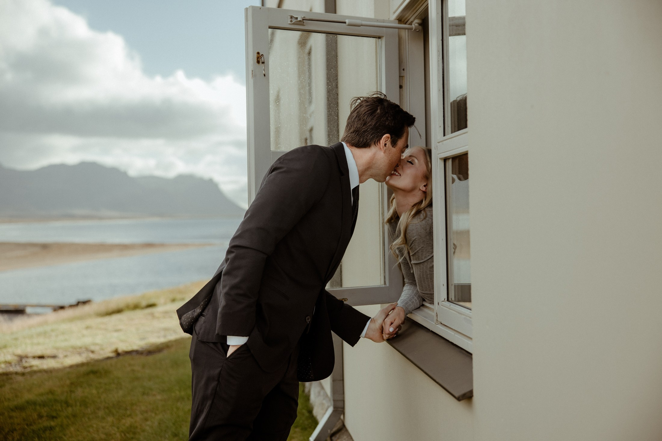 Iceland elopement at Budir Black Church | Snæfellsnes wedding by Iceland elopement photographer & videographer. Iceland elopement photographer & videographer