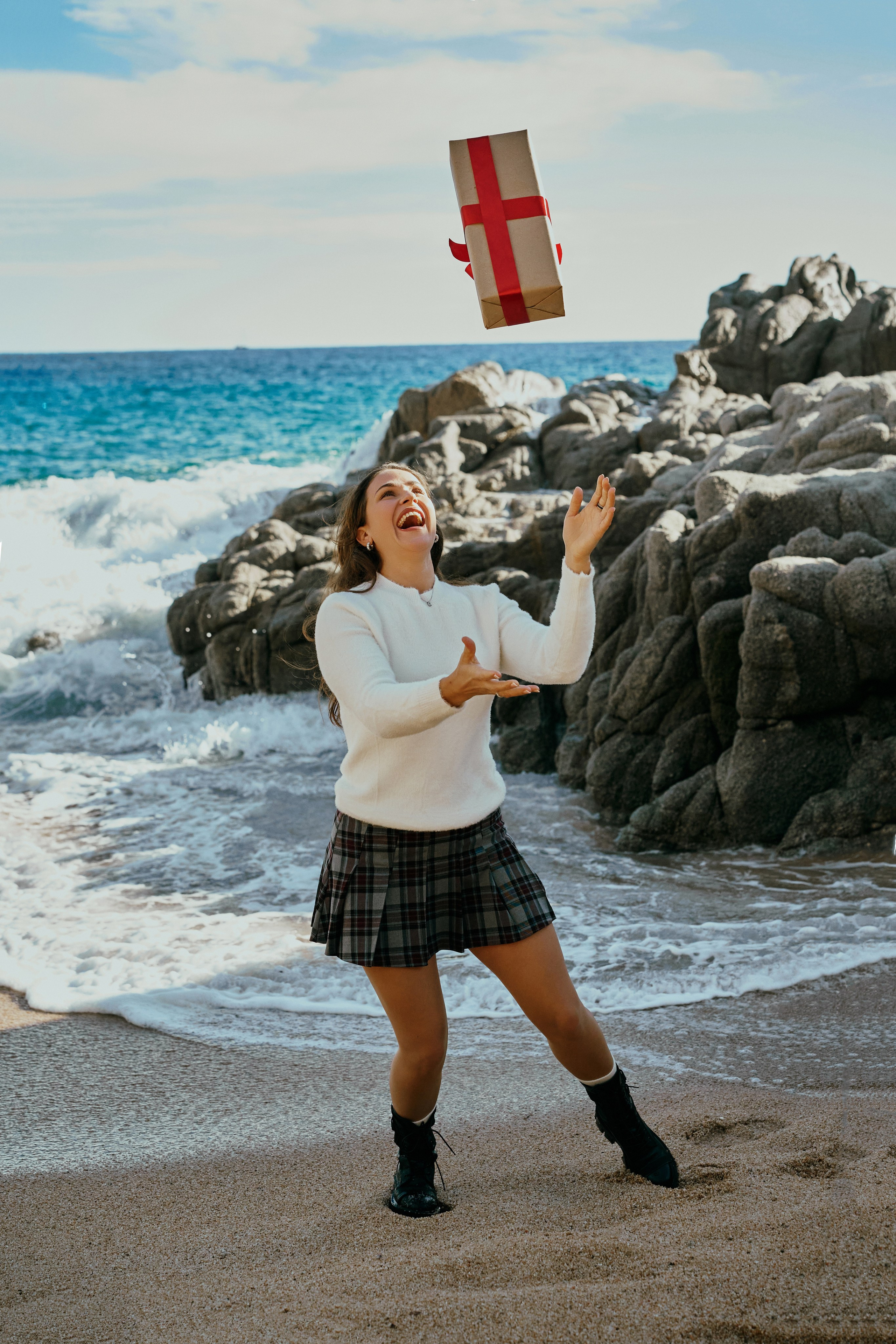 Рождество на пляже. Фотограф в Барселоне Жанна Захарченко
