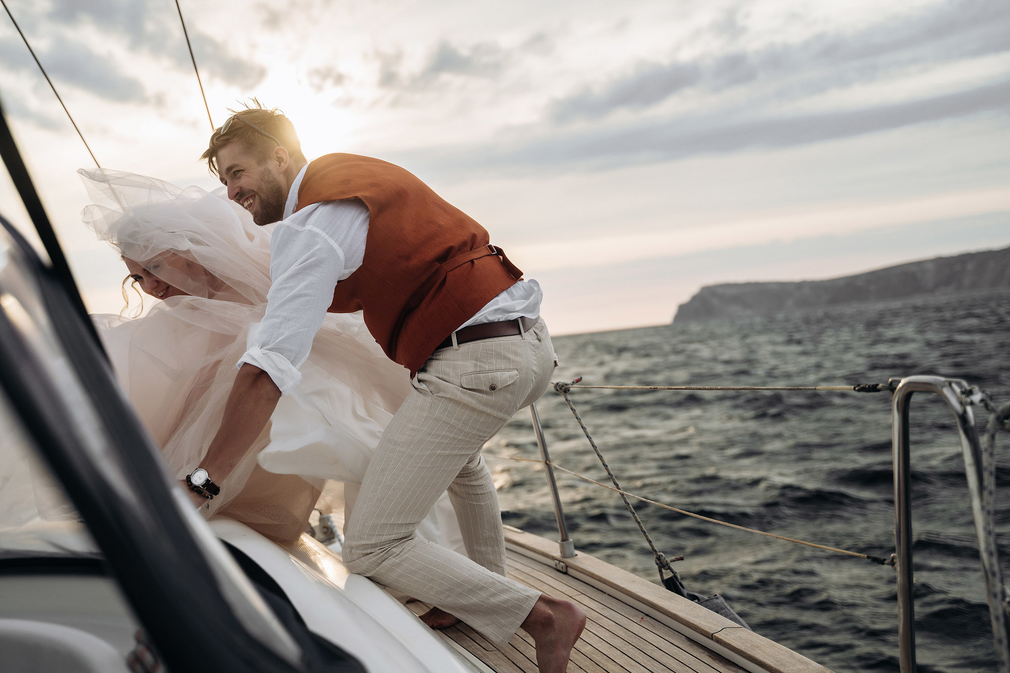 Yacht story. Wedding photograper — Alex Popov photography Germany, Switzerland, Italy, France. Based in Stuttgart