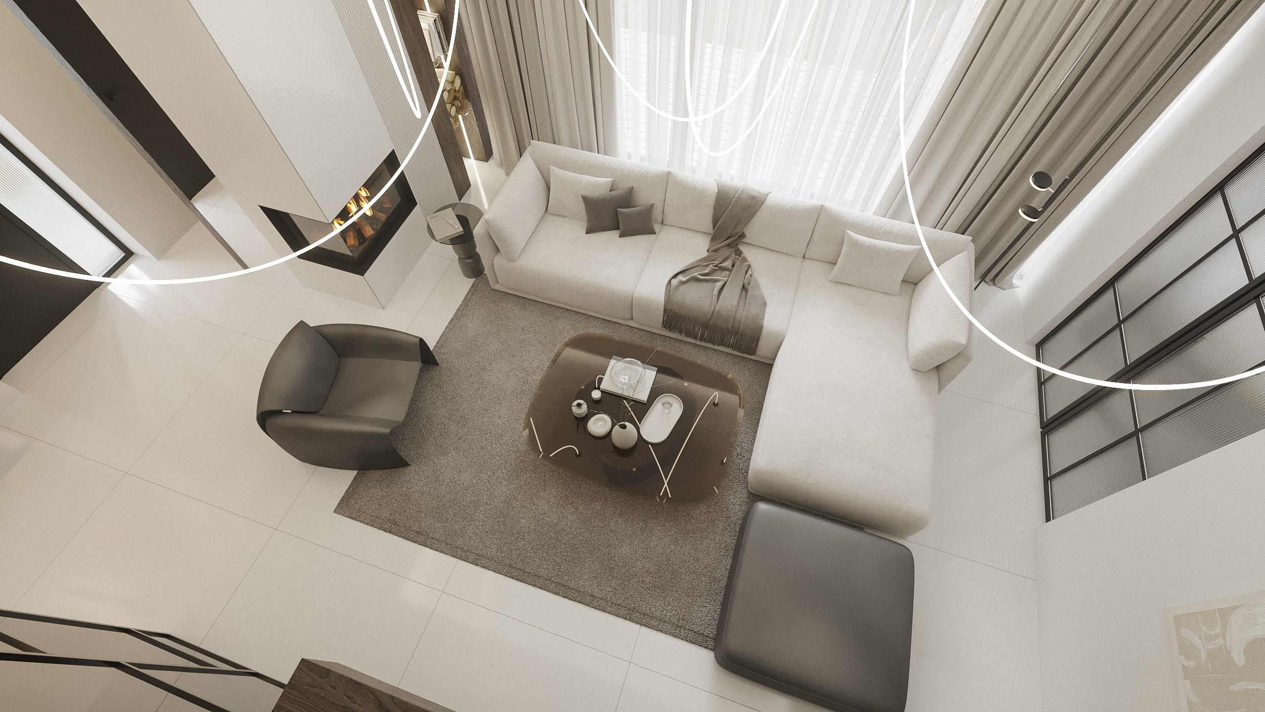 Obývací pokoj. Filipenka architects