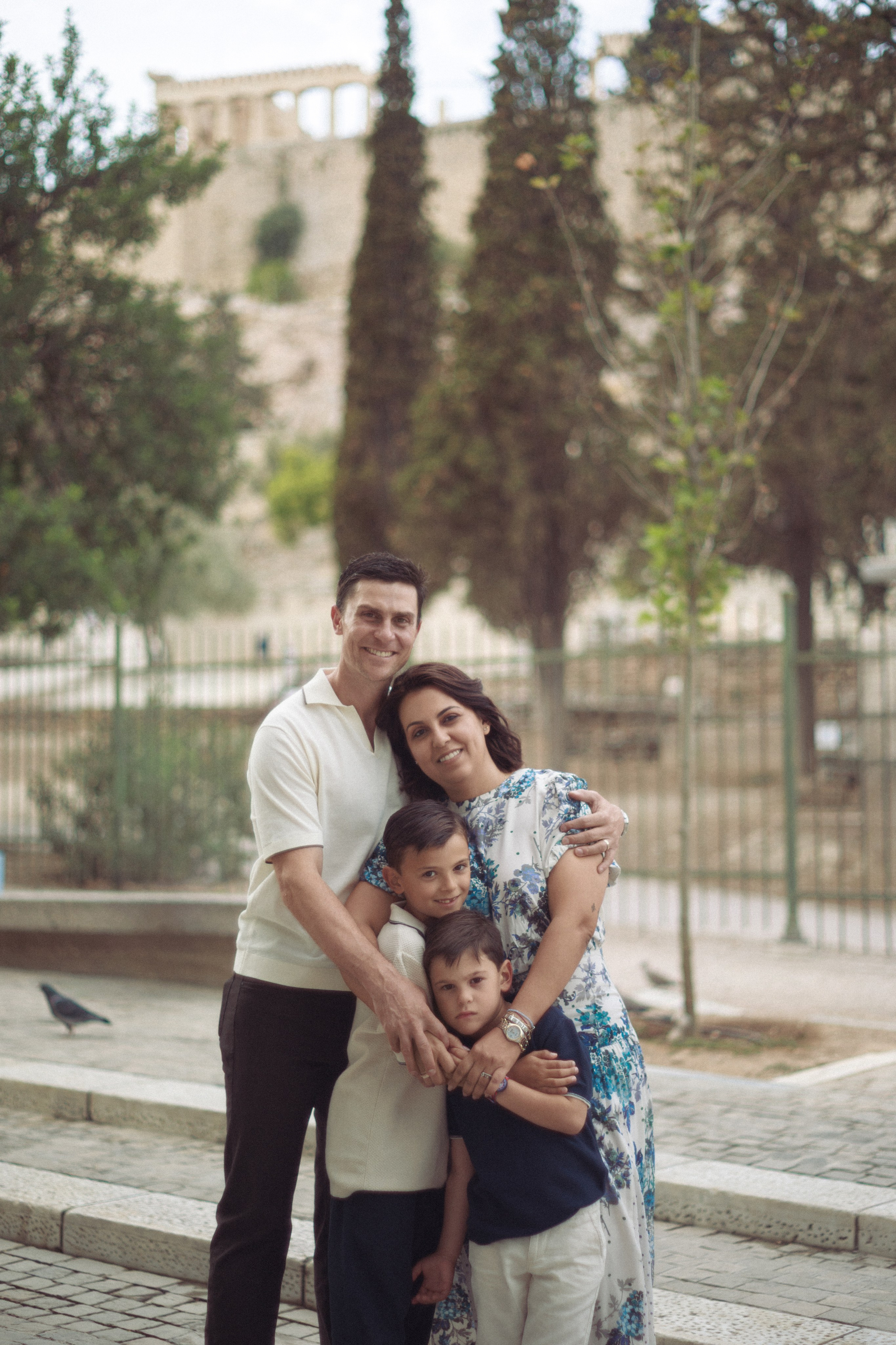Spooner family in Athens. Photographer in Greece Kristina