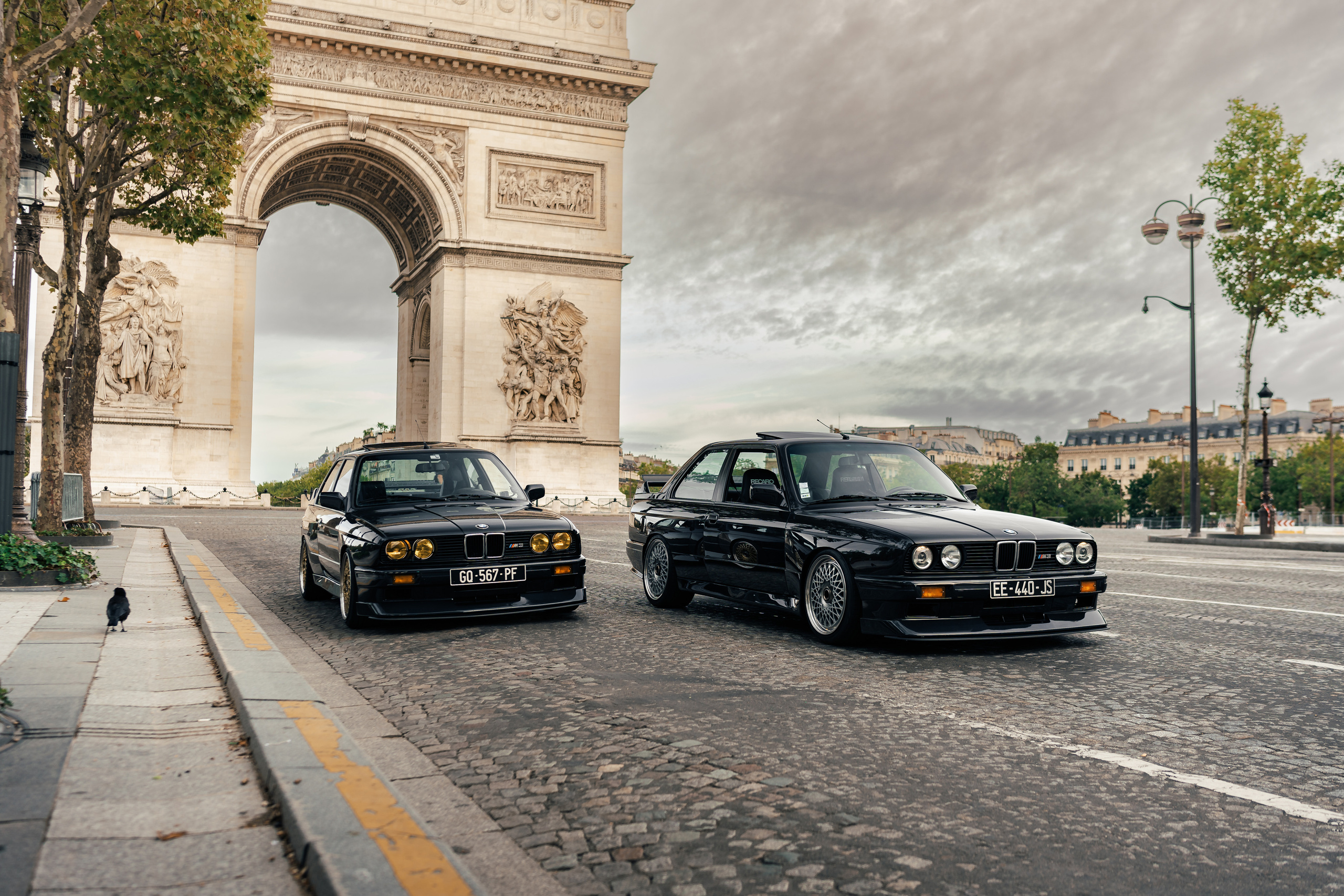 Two BMW M3 E30. Photographe de voitures à Paris — Vitalii Motruk