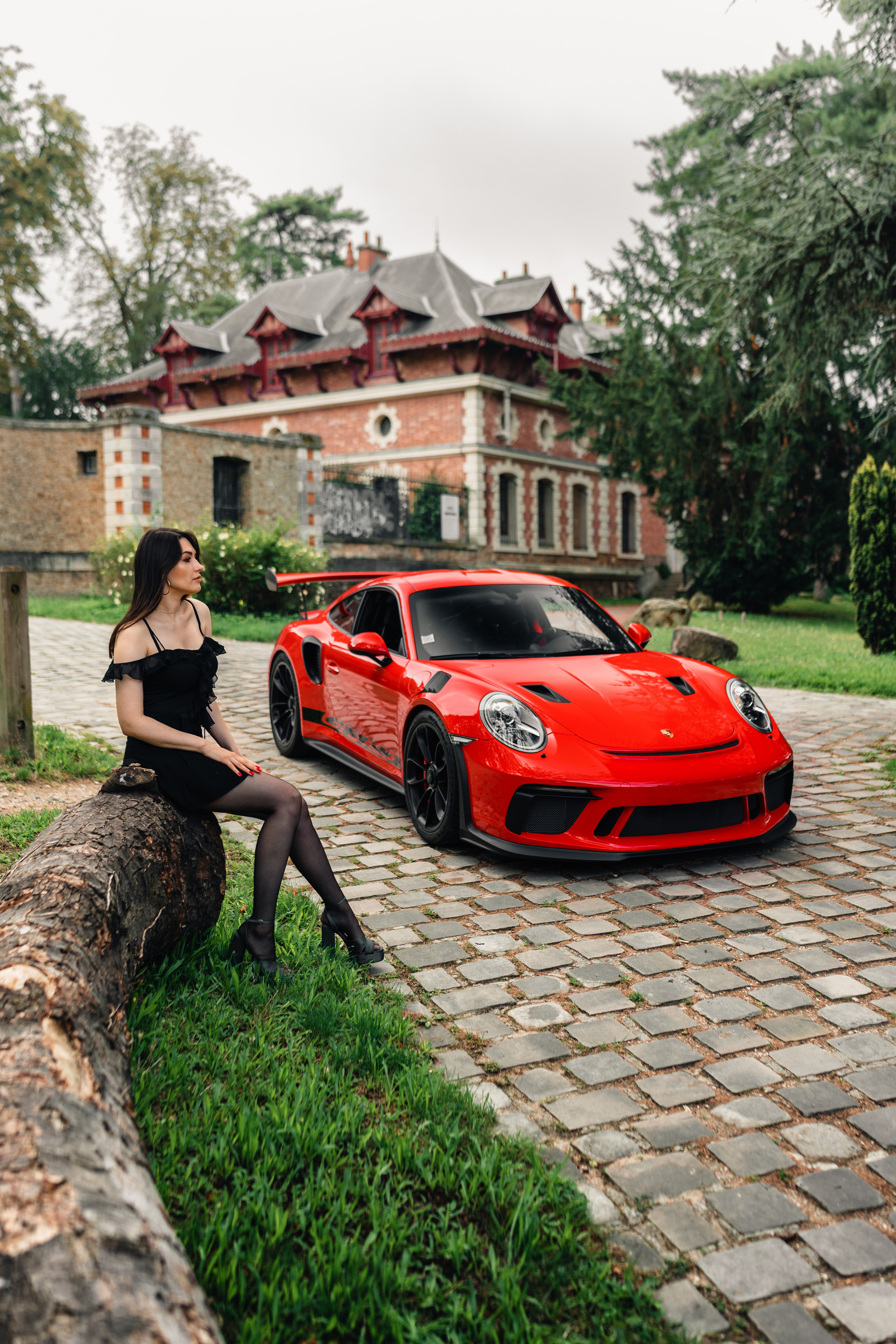 Nataliia x Porsche GT3RS. Photographe de voitures à Paris — Vitalii Motruk
