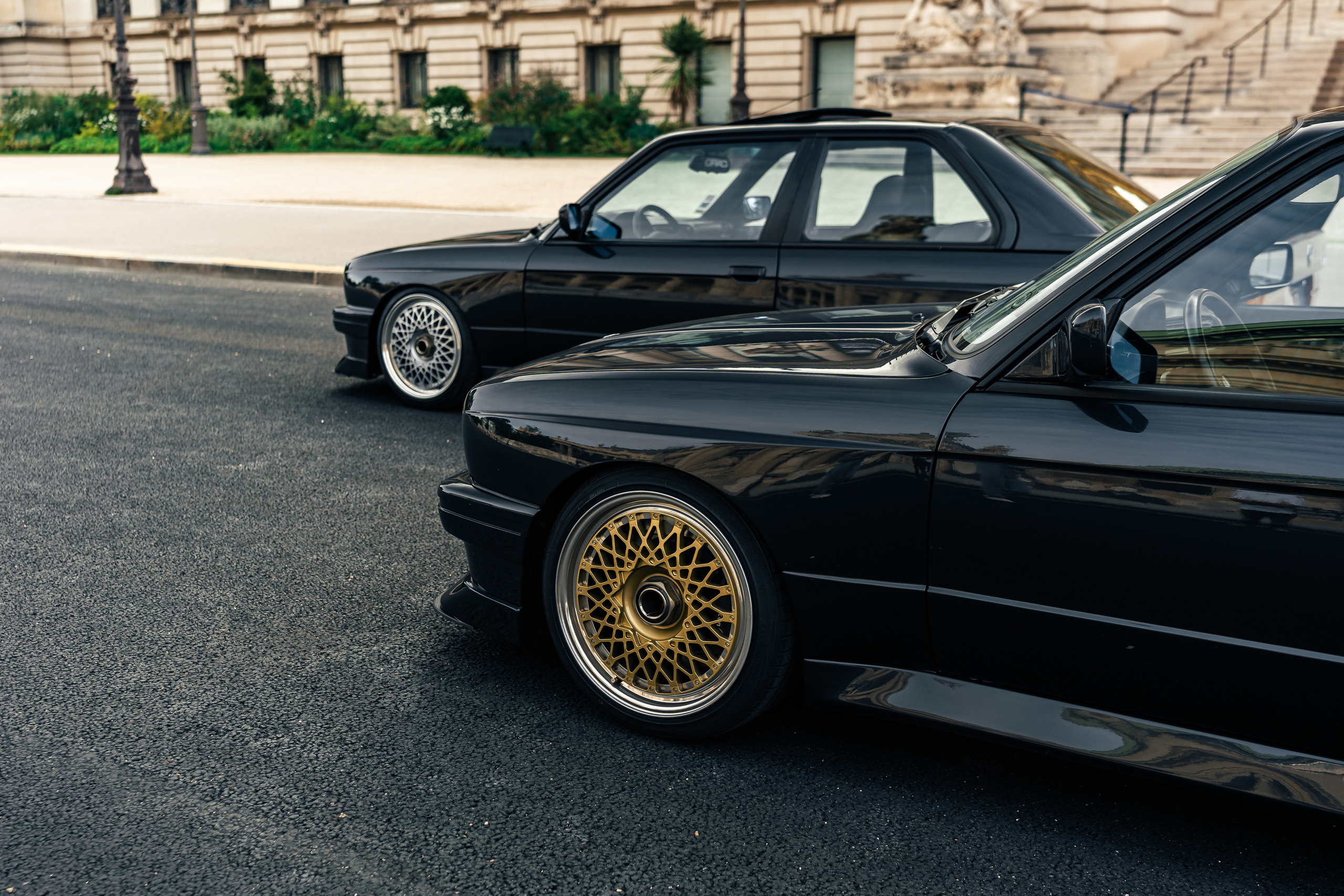 Two BMW M3 E30. Photographe de voitures à Paris — Vitalii Motruk
