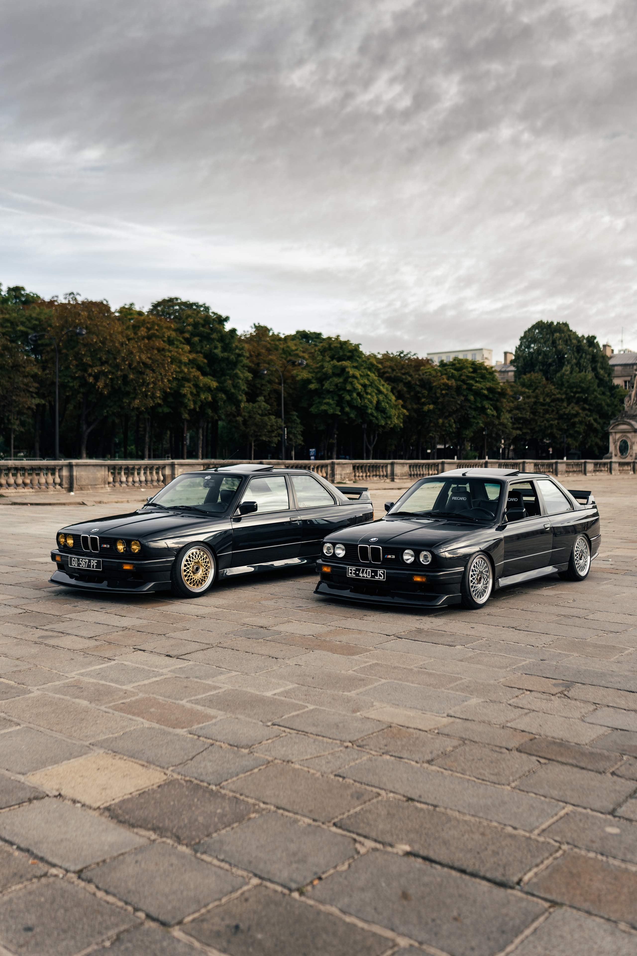 Two BMW M3 E30. Photographe de voitures à Paris — Vitalii Motruk