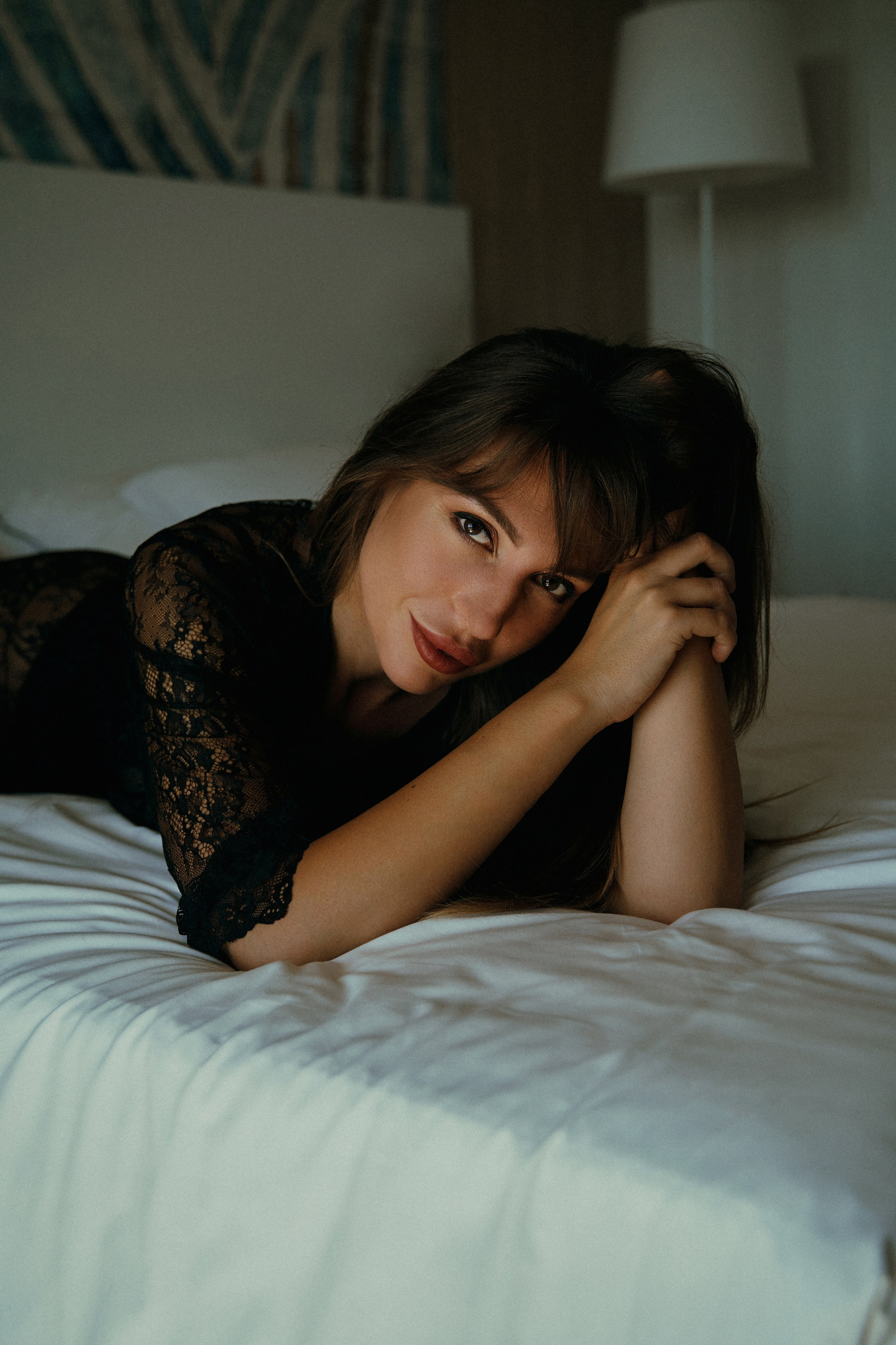 девушка. отель.  будуар