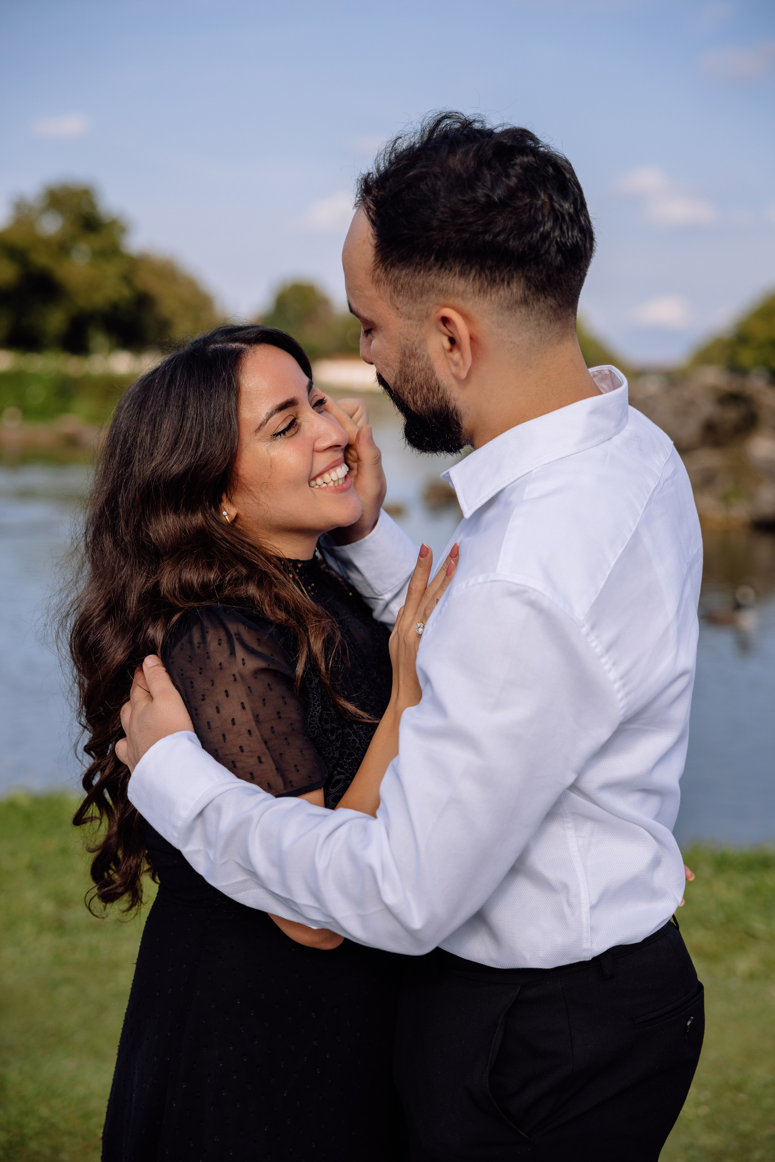 Antrag am Schloss Nymphenburg. Hochzeitsfotograf München Taufe Familienfotograf Tanja Mauke