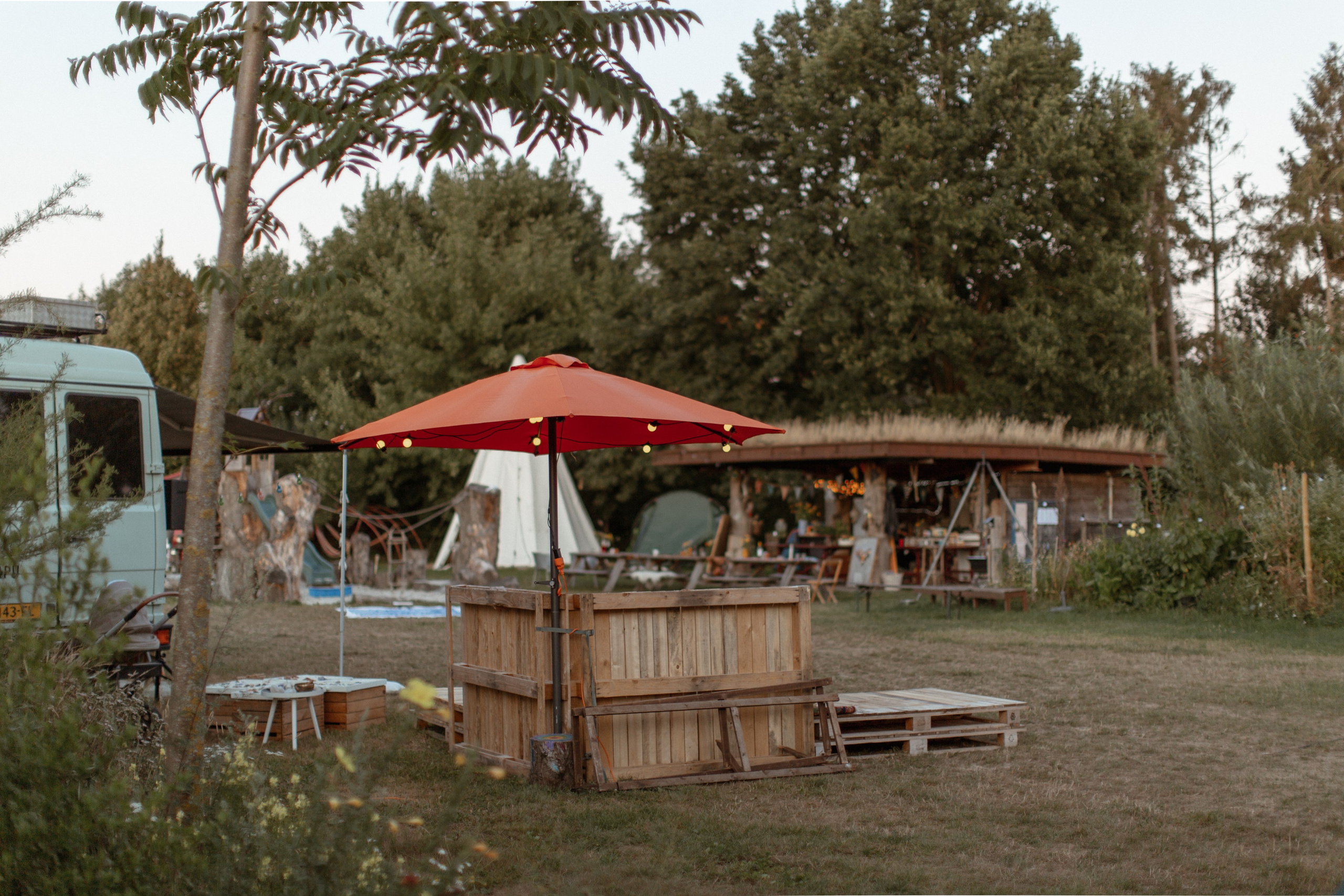 Reportage in camping. True self