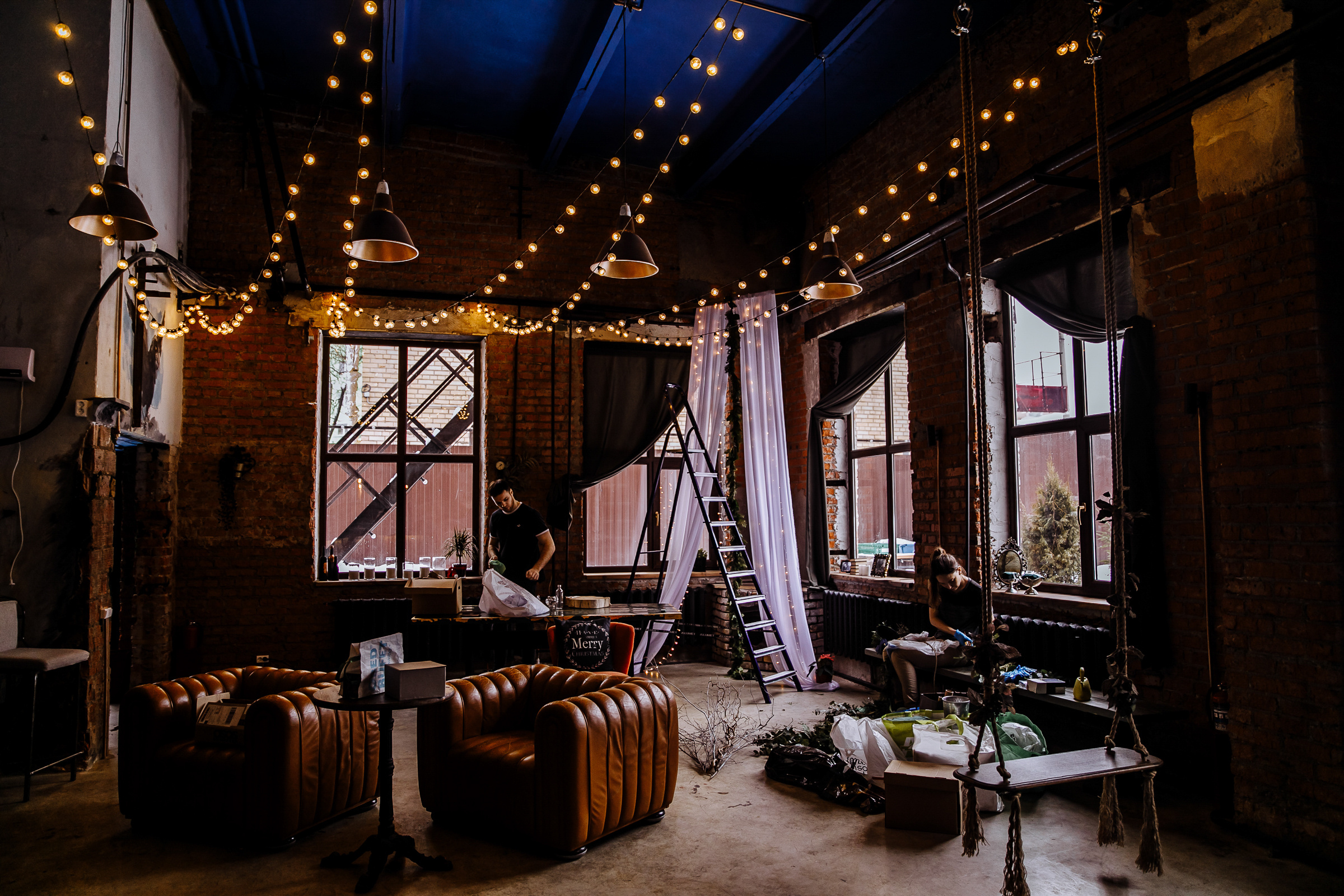 Wedding venue before ceremony, by Tanya Bogdan, Bude wedding photography.  