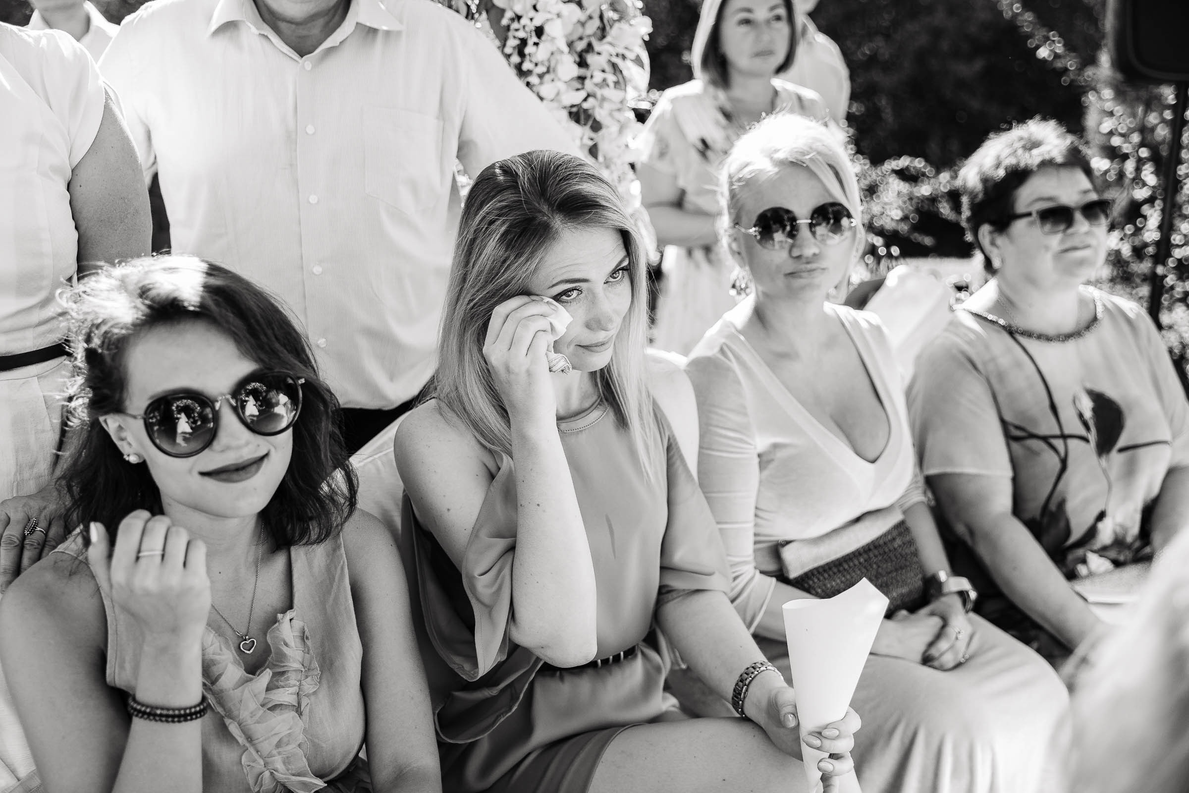 Guest's tears, by Tanya Bogdan, Bude wedding photography.  