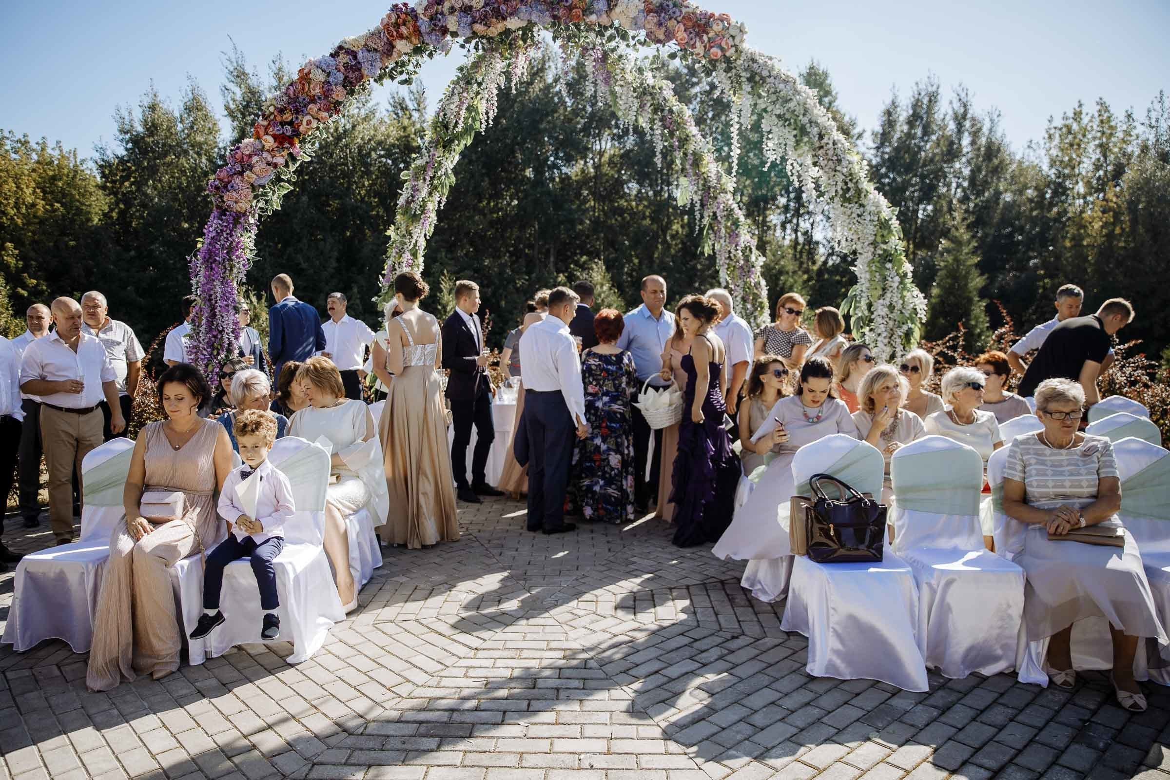 Guests at ceremony, by Tanya Bogdan, Plymouth wedding photography.  