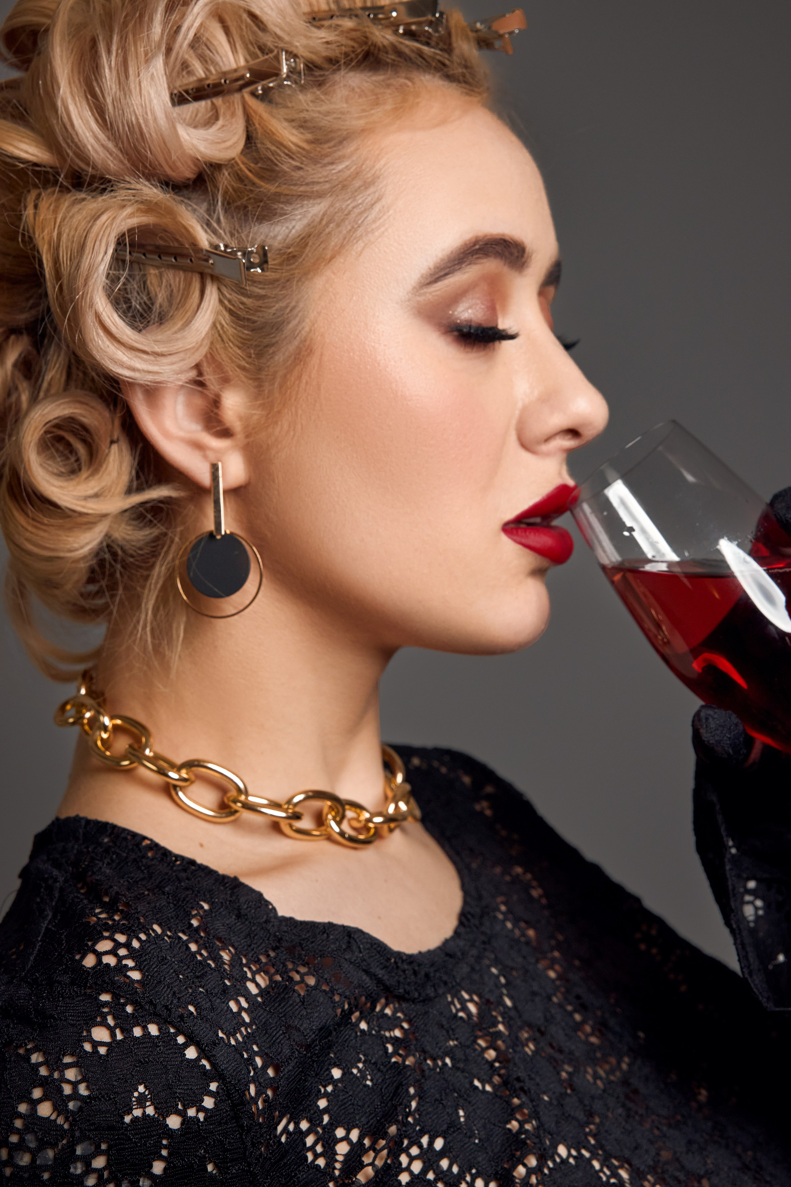 Studio-Shooting. Portraitfotografin Natalia Calcagnile