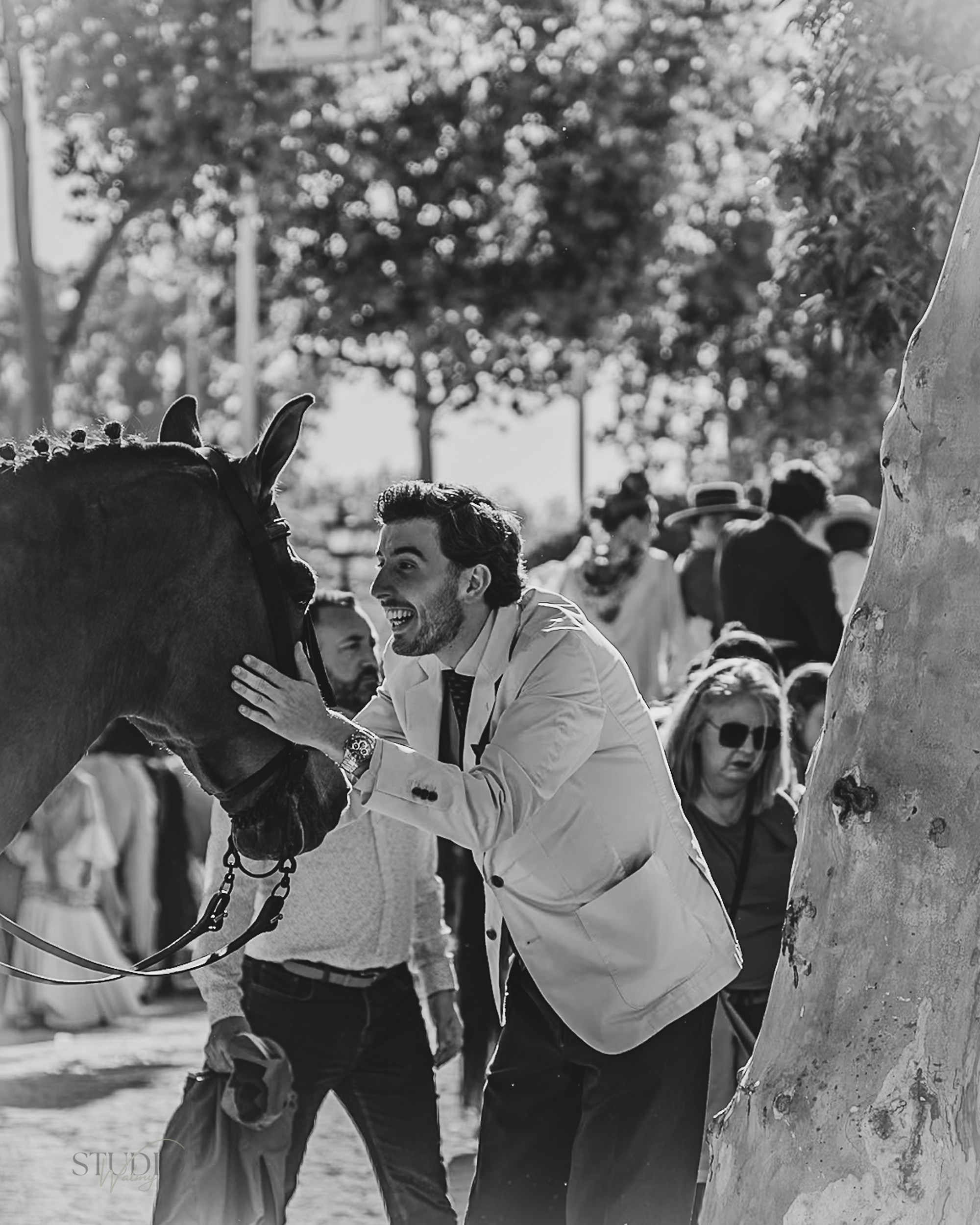 Sesión de fotos en feria de Abril de Sevilla. Inicio