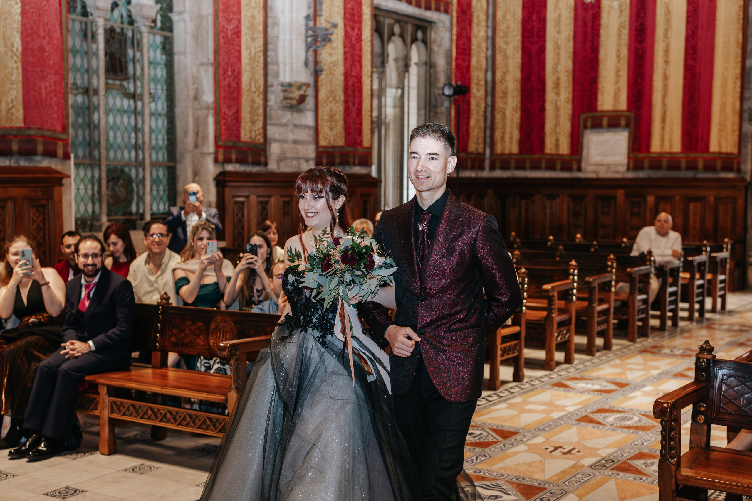 Alicia+Ruben, 04.10.2025, Ayuntamiento de Barcelona, Hotel Miramar. Fotógrafa de bodas en Cataluña