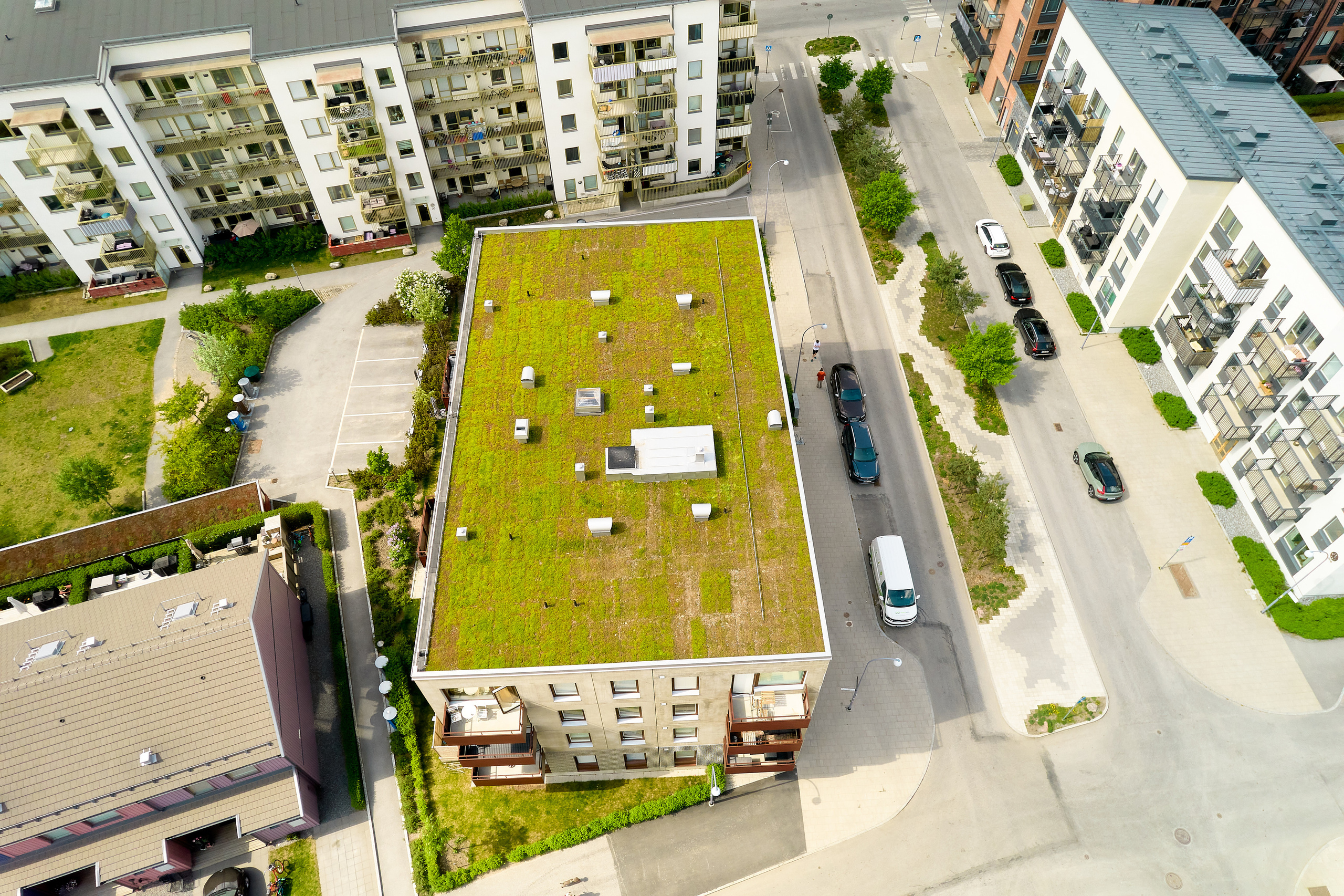 Drönnarefoto. Bröllopsfoto, foto, flygfoto i Stockholm