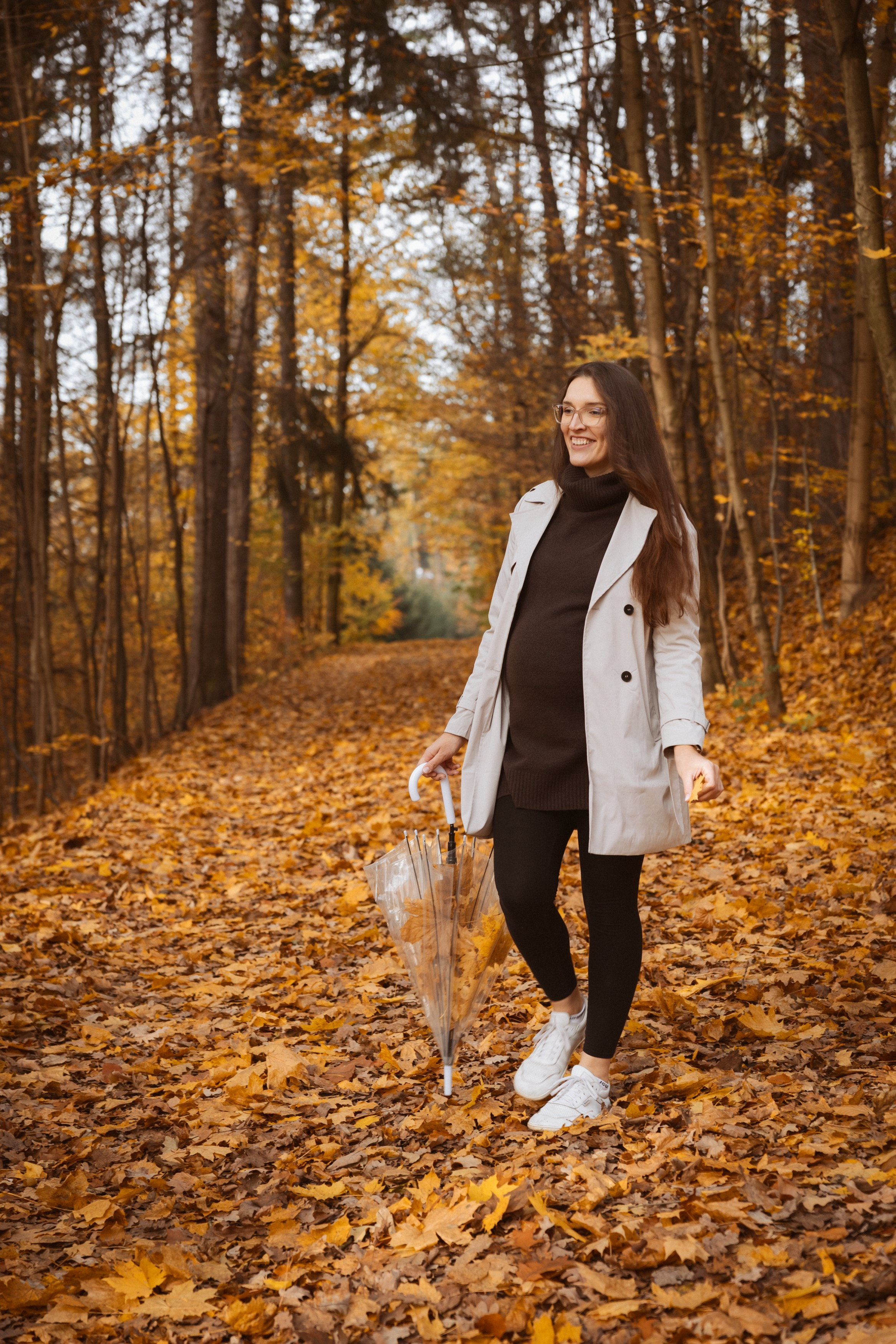 Podzimní těhotenské focení. Lifestyle a rodinná fotografka v Pisku Oxana Telupilova